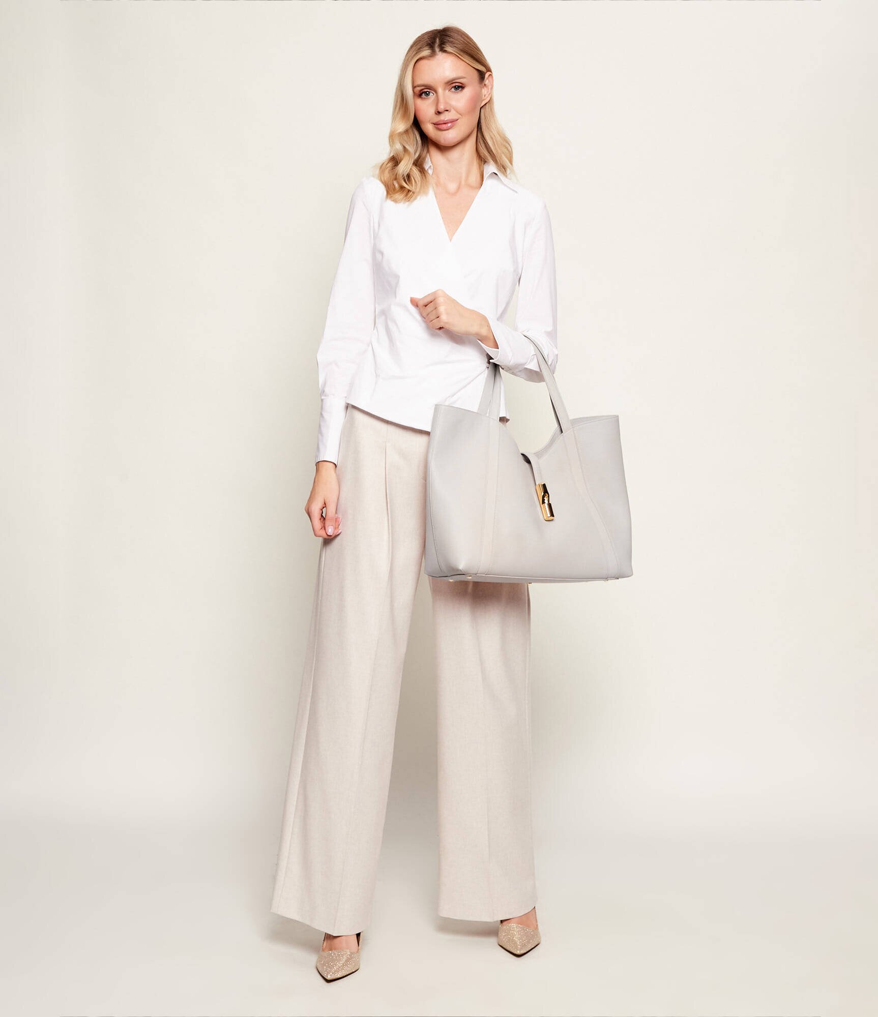 Furla De piele geantă shopper GOCCIA