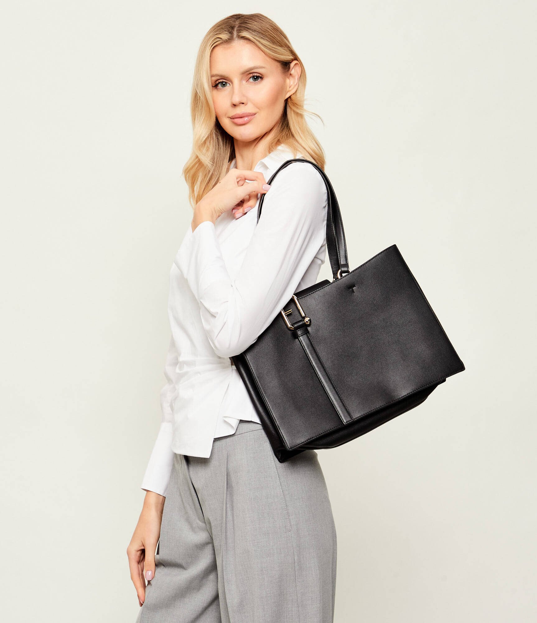Furla De piele geantă shopper nuvola