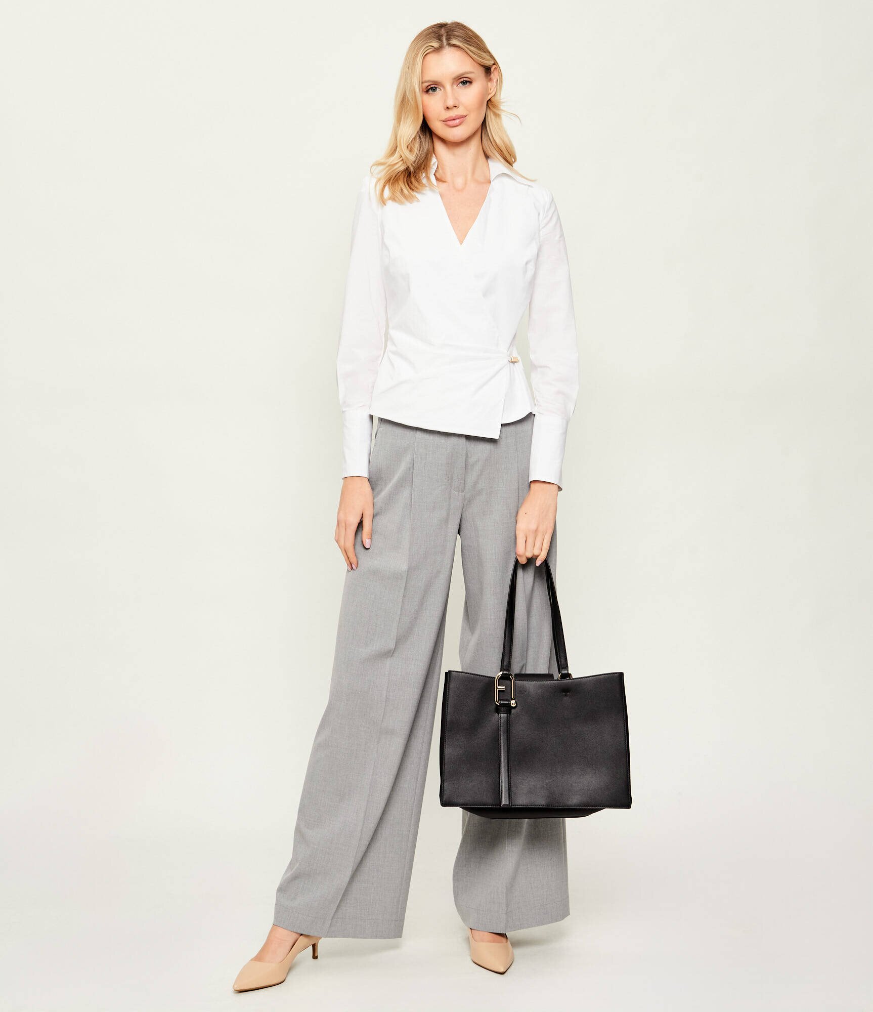 Furla De piele geantă shopper nuvola