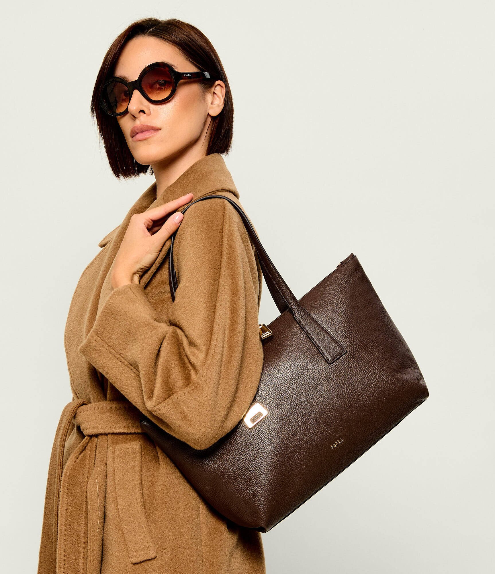 Furla De piele geantă shopper Olivia