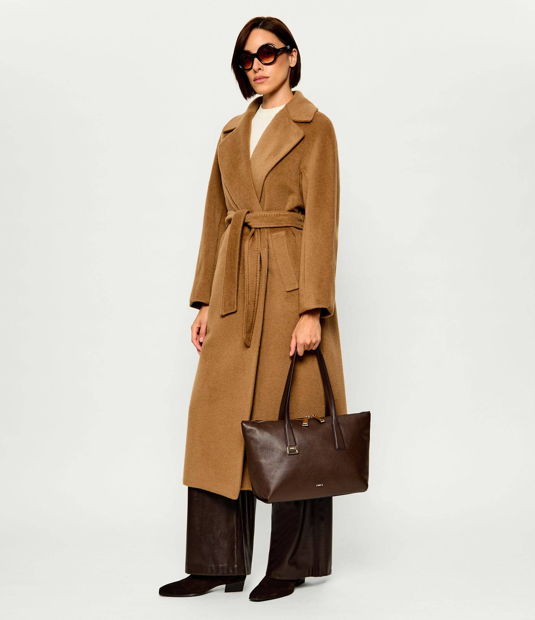 Furla De piele geantă shopper Olivia