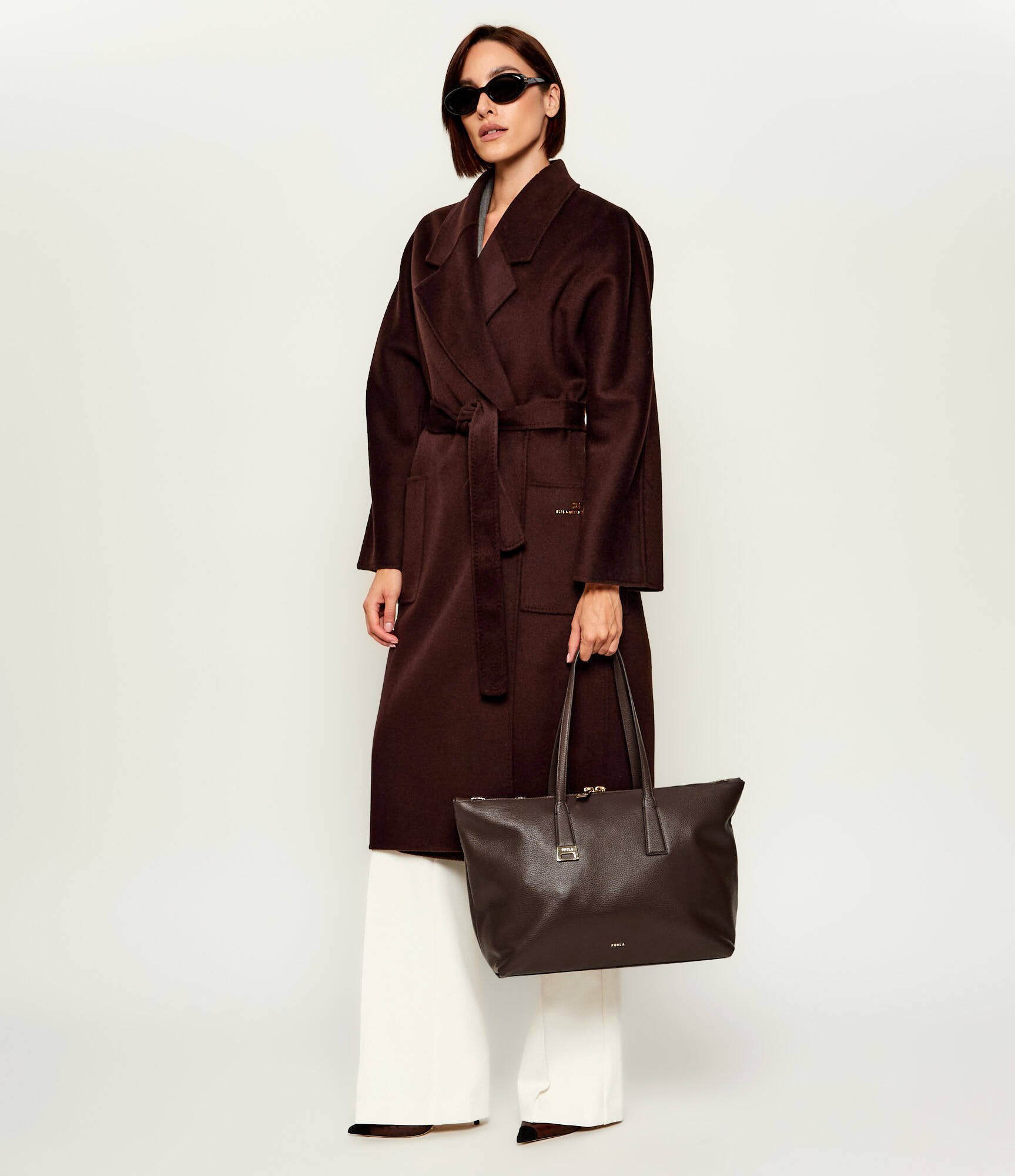 Furla De piele geantă shopper Olivia