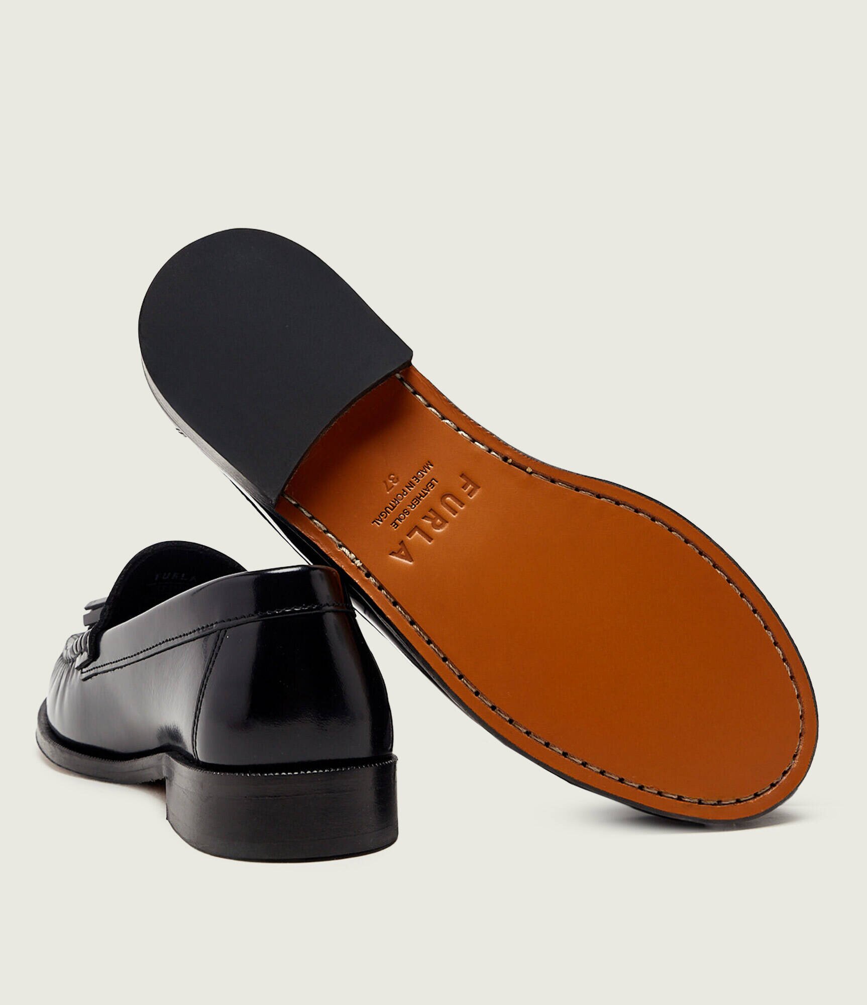Furla De piele pantofi loafer COLLEGE