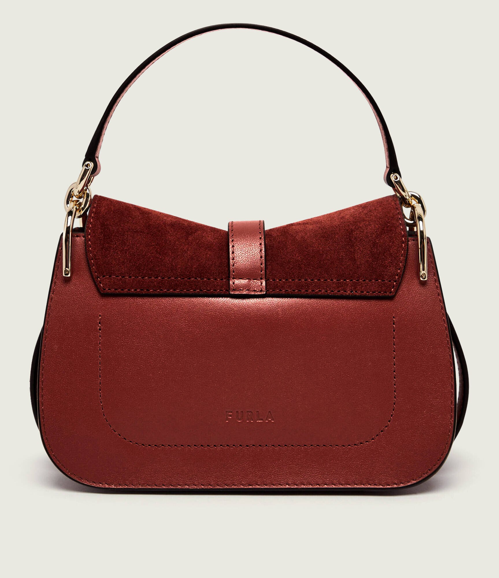 Furla Geantă pe umăr Flow Mini | piele întoarsă