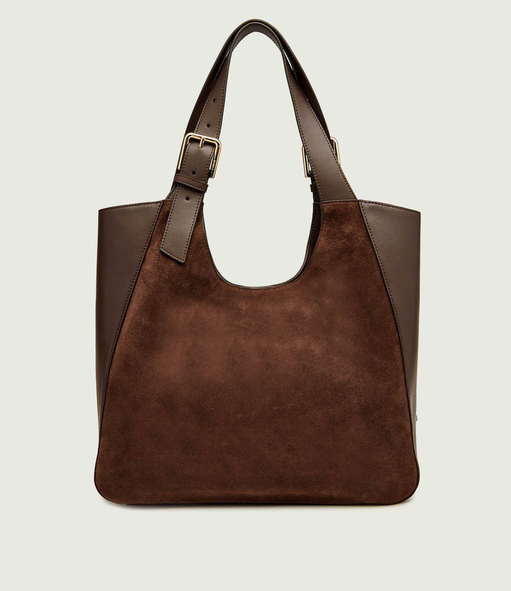 Furla Geantă shopper Dora L | zamsz cu adaos de piele