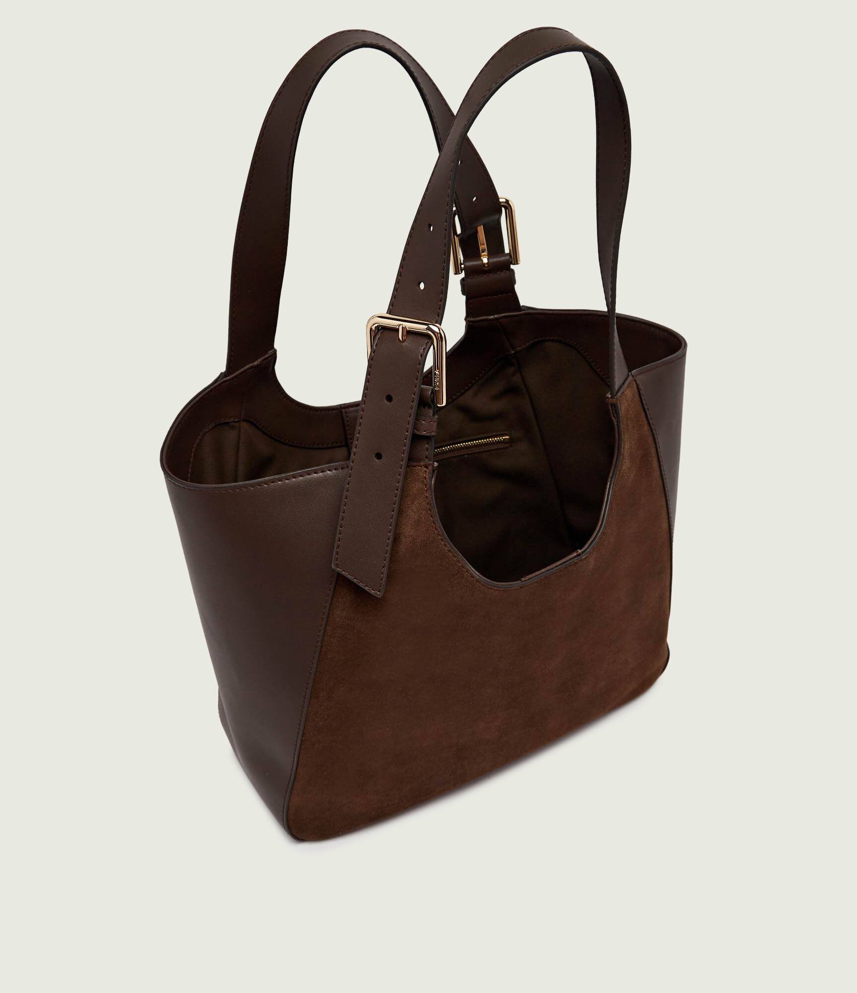 Furla Geantă shopper Dora M | piele întoarsă