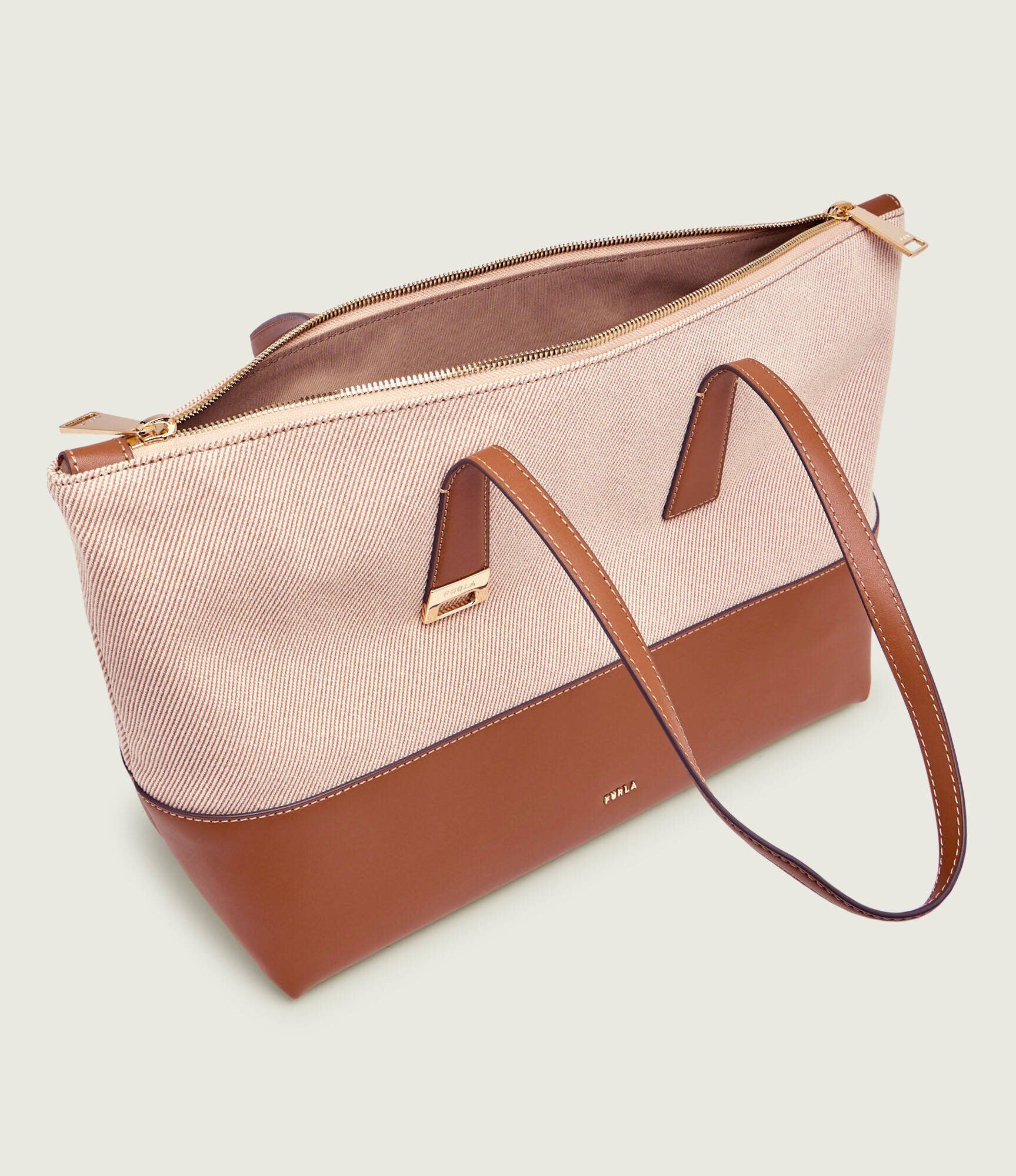 Furla Geantă shopper OLIVIA cu adaos de piele