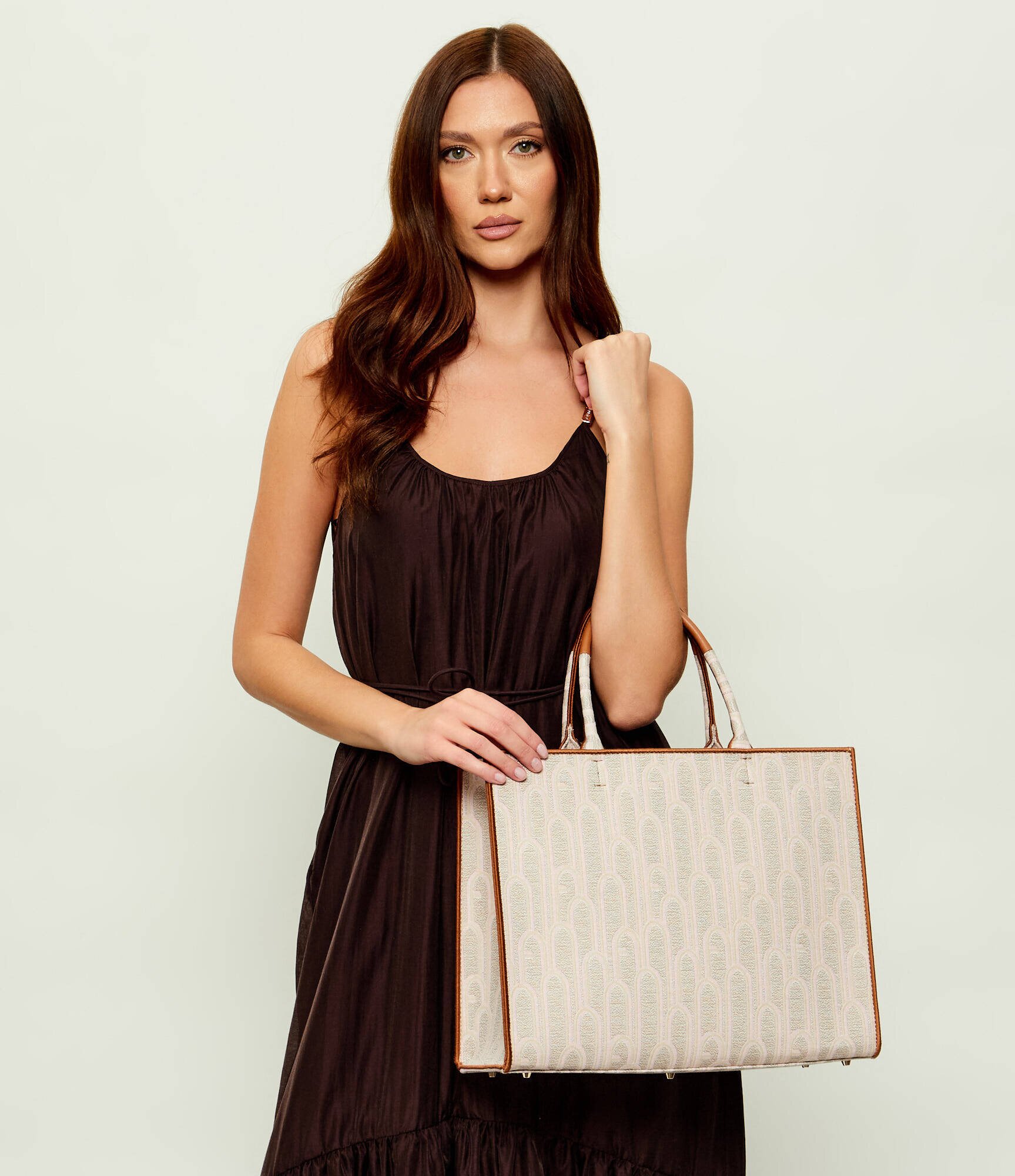 Furla Geantă shopper OPPORTUNITY cu adaos de piele