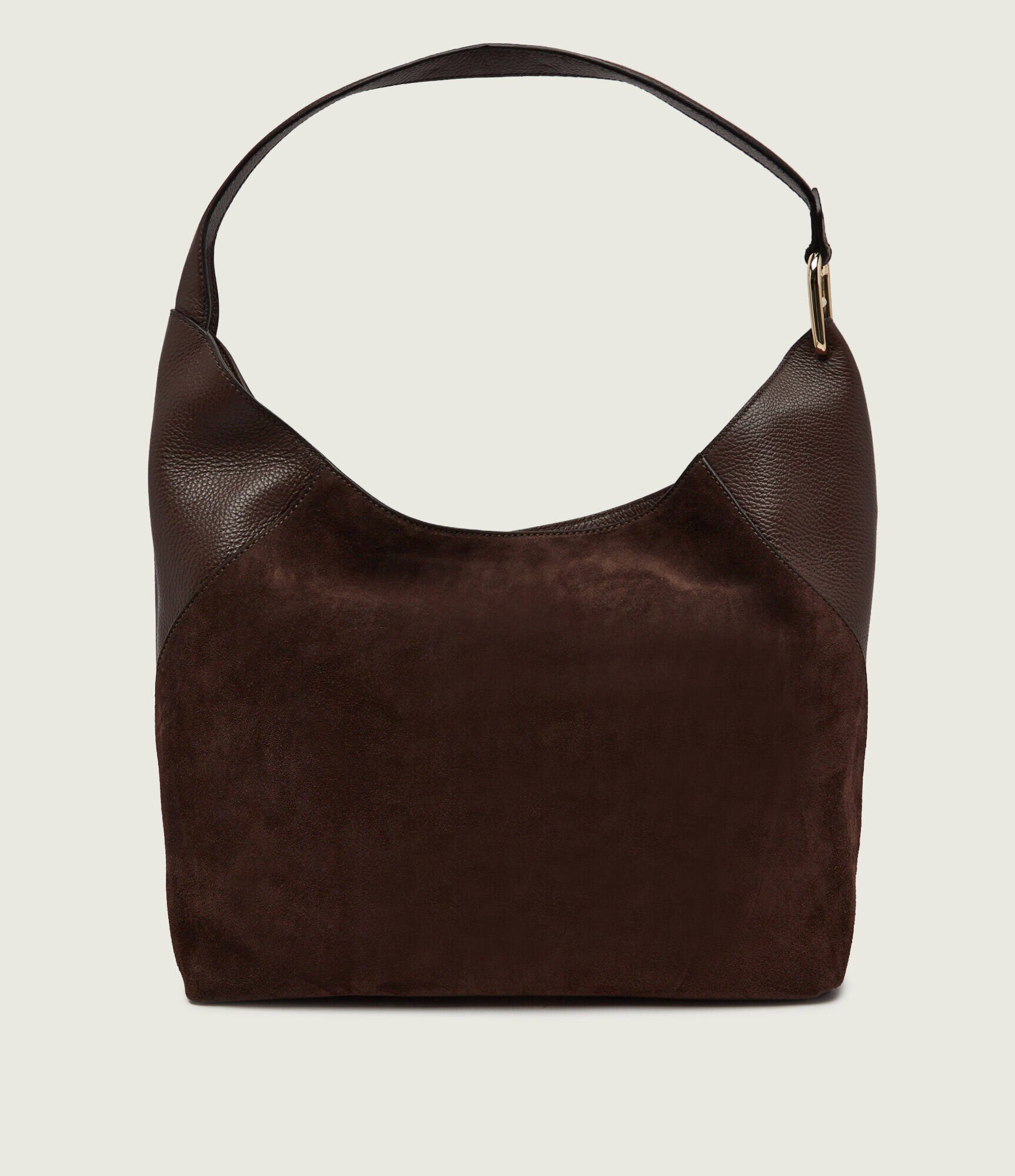 Furla Hobo Lara L | piele întoarsă cu adaos de piele