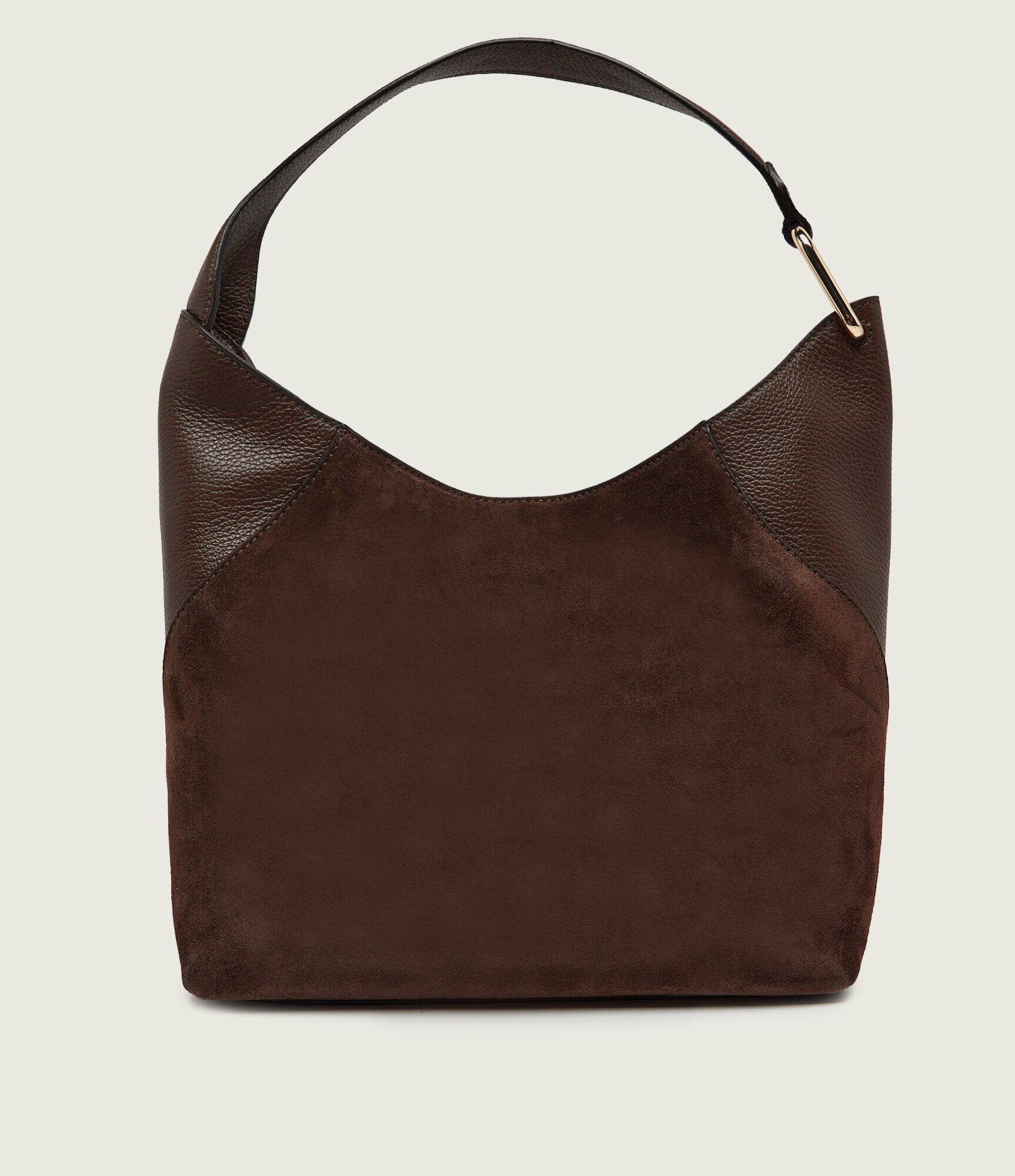 Furla Hobo Lara | piele întoarsă cu adaos de piele