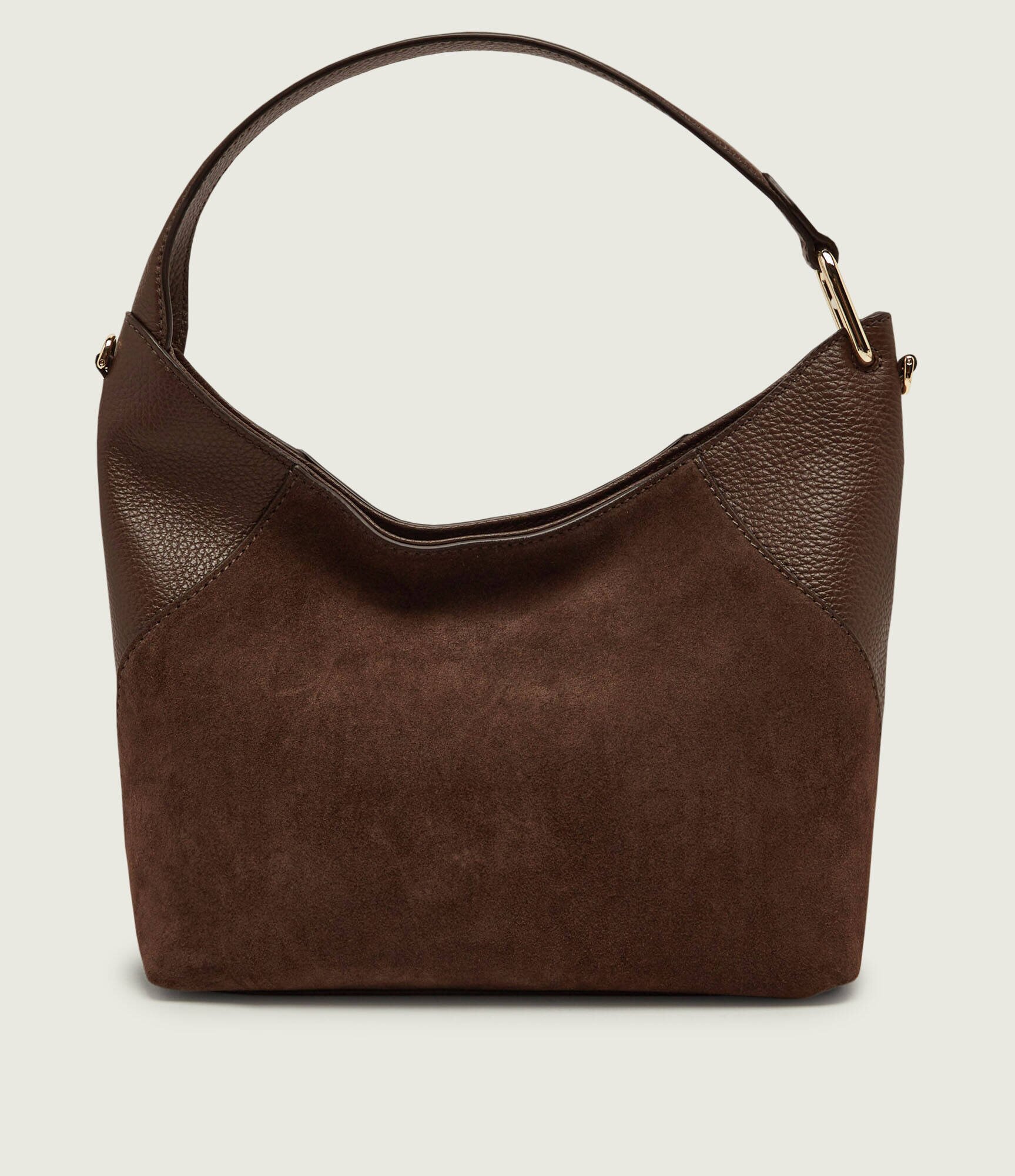 Furla Hobo Lara | piele întoarsă cu adaos de piele
