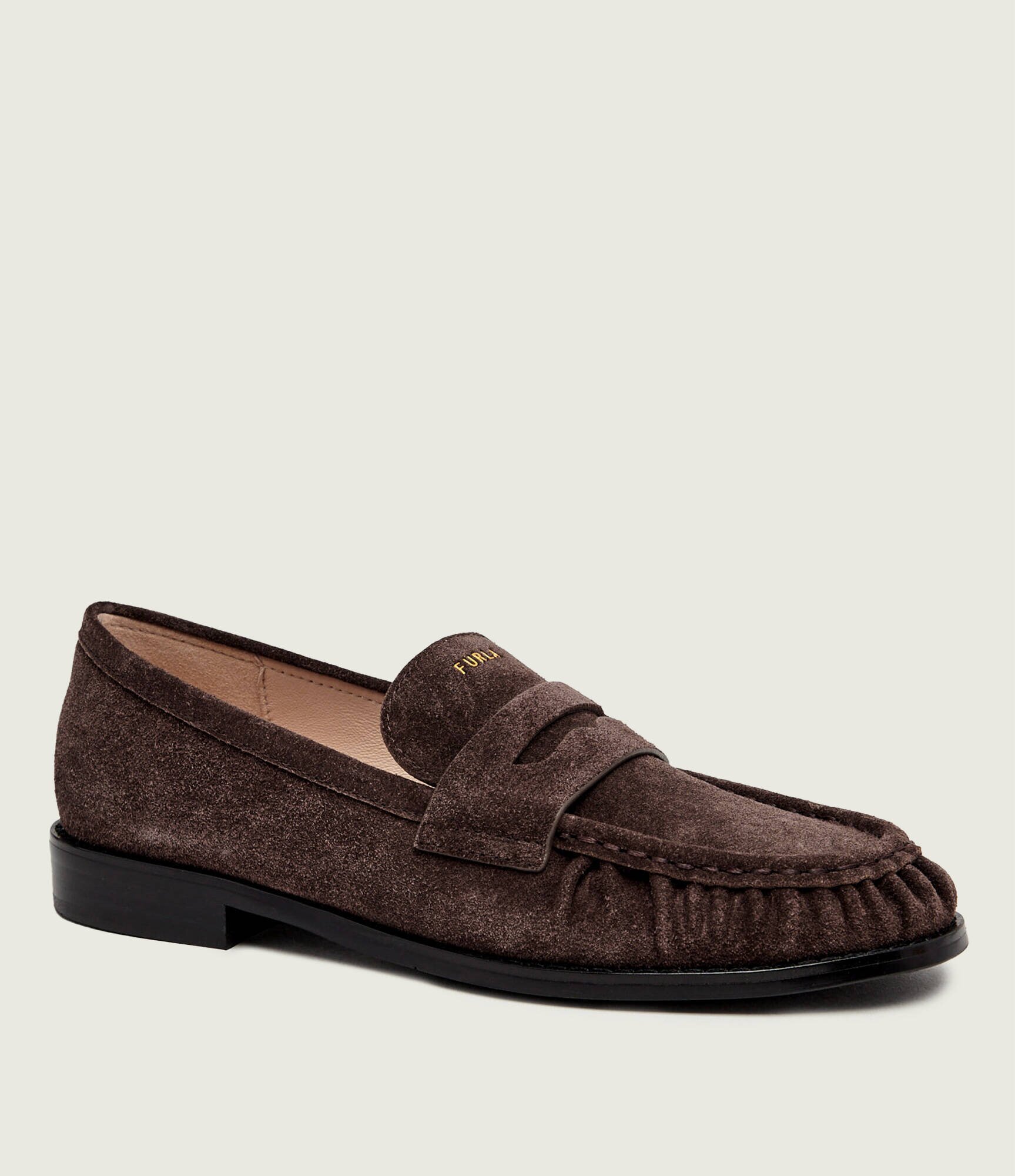 Furla Pantofi loafer Soft | piele întoarsă