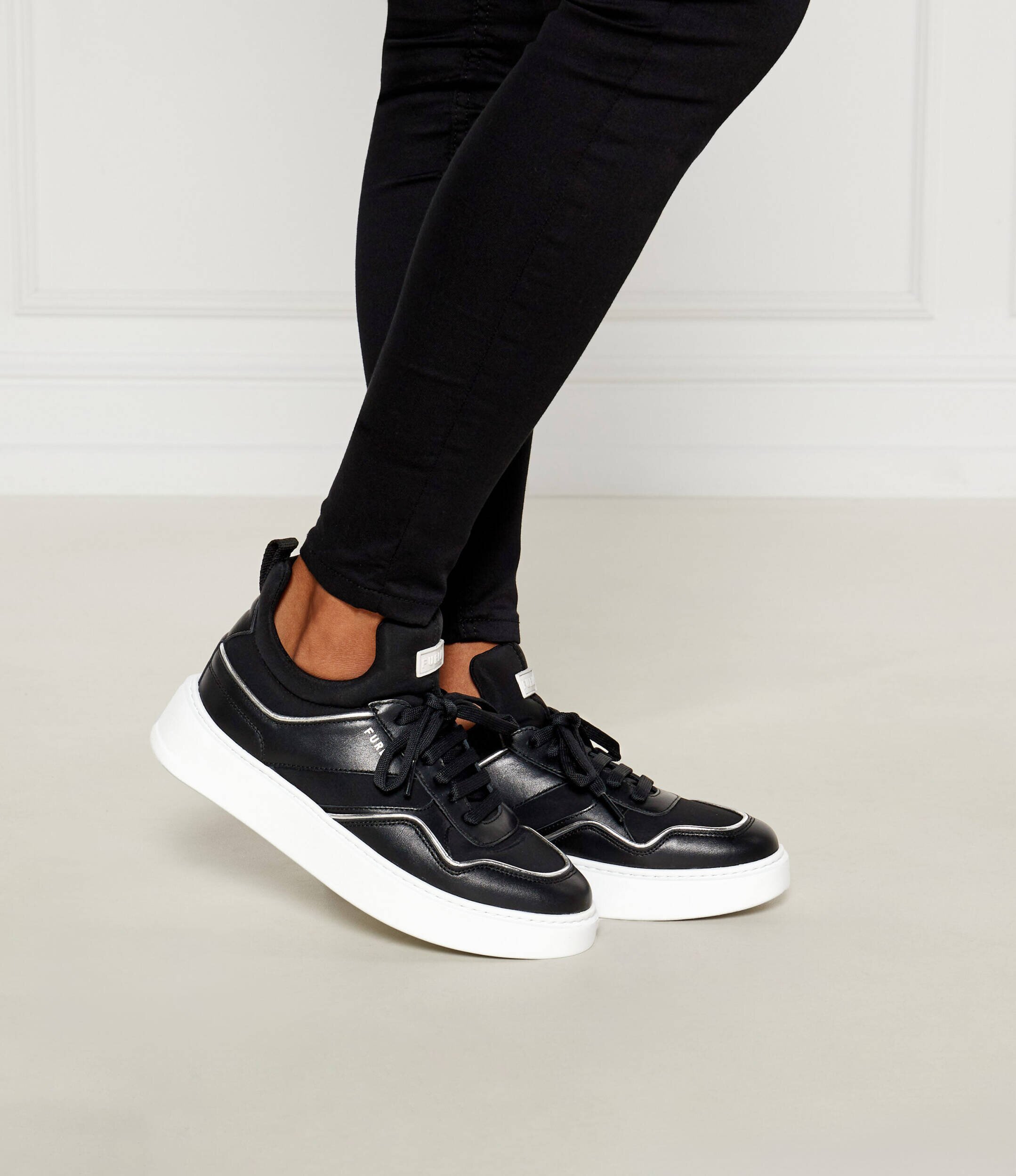 Furla Sneakers cu adaos de piele