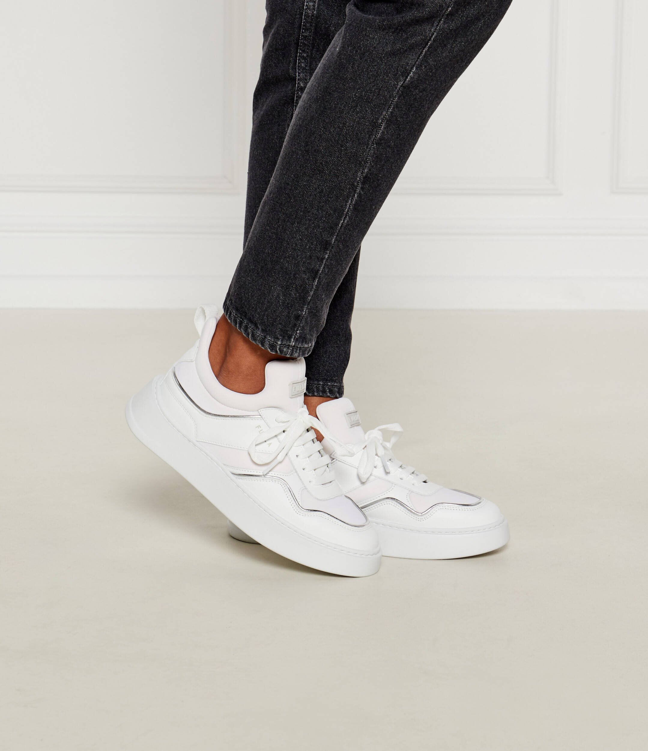 Furla Sneakers cu adaos de piele