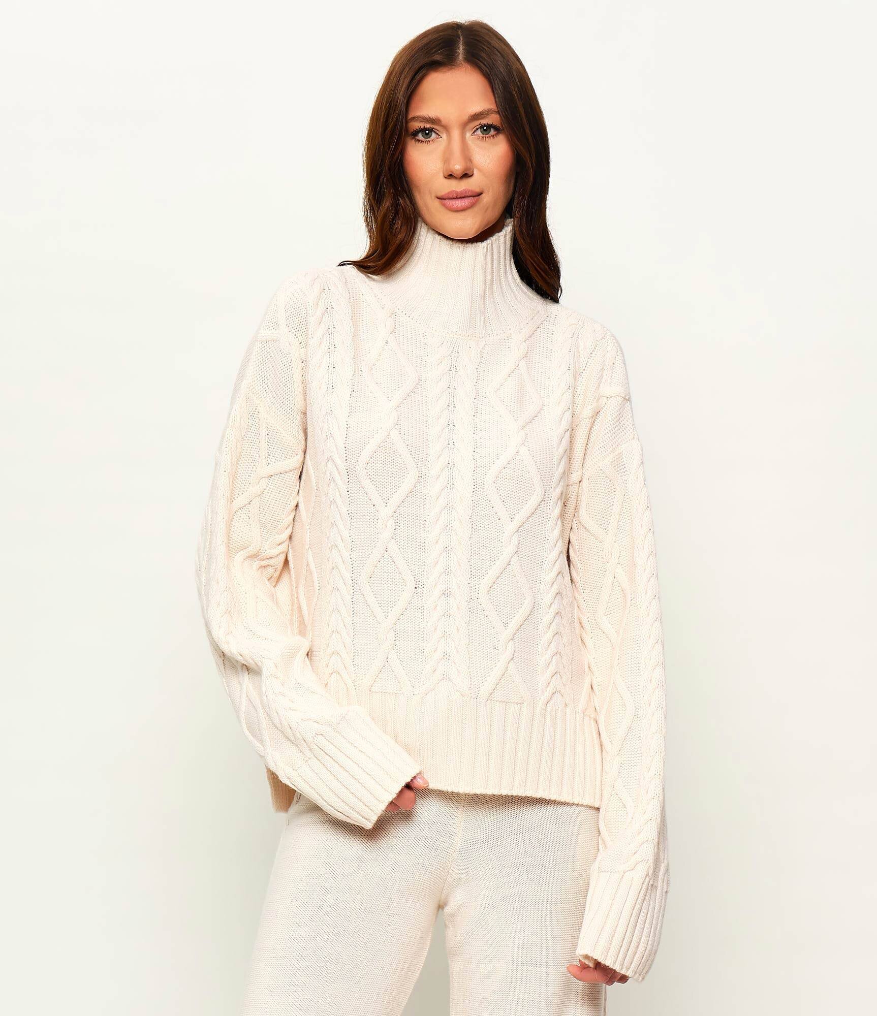 Gaëlle Paris Guler înalt | Relaxed fit cu adaos de lână