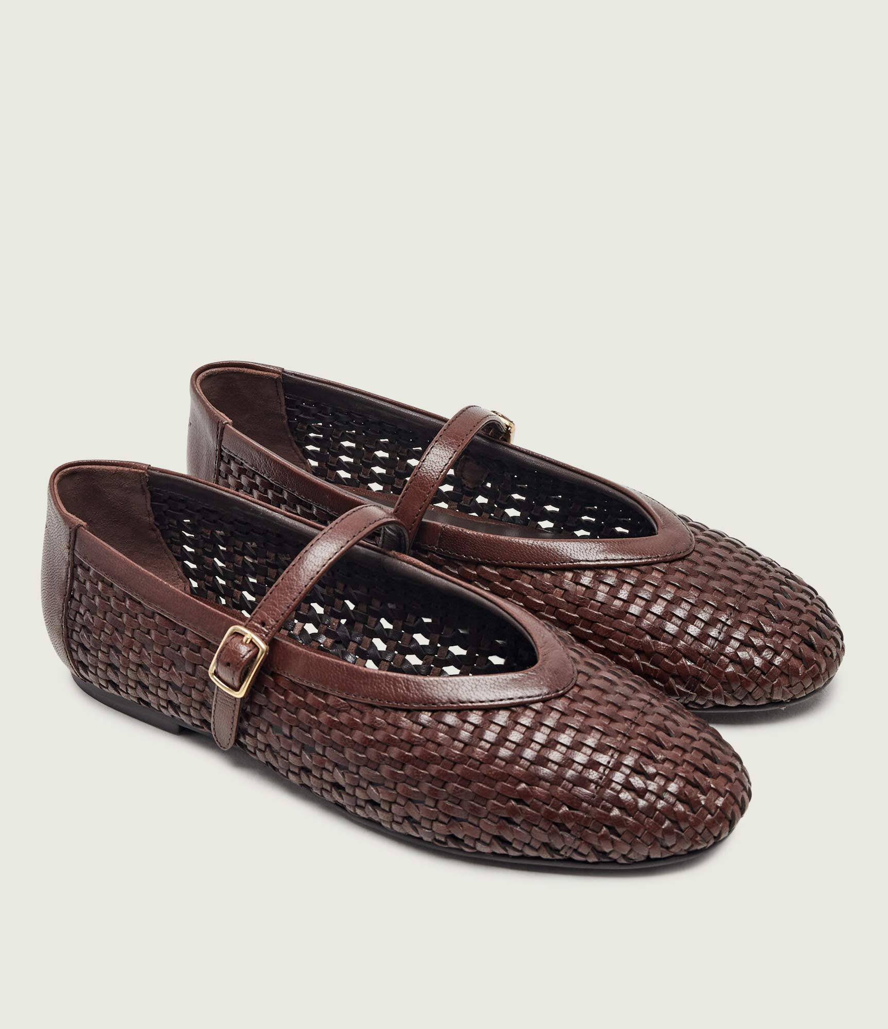 Gant De piele balerini Chadii Mary Jane