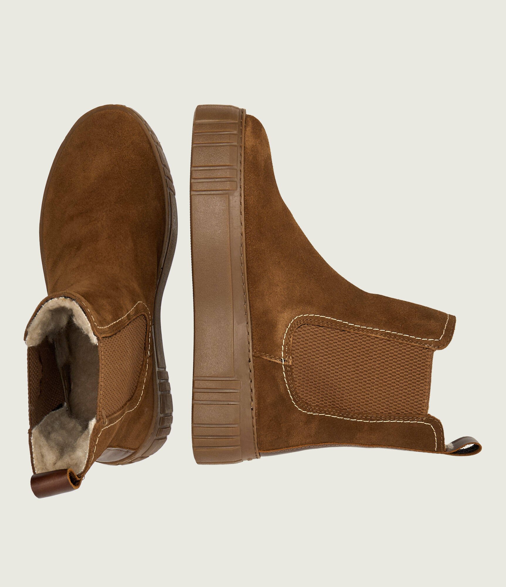 Gant Ghete chelsea Snowmont | piele întoarsă