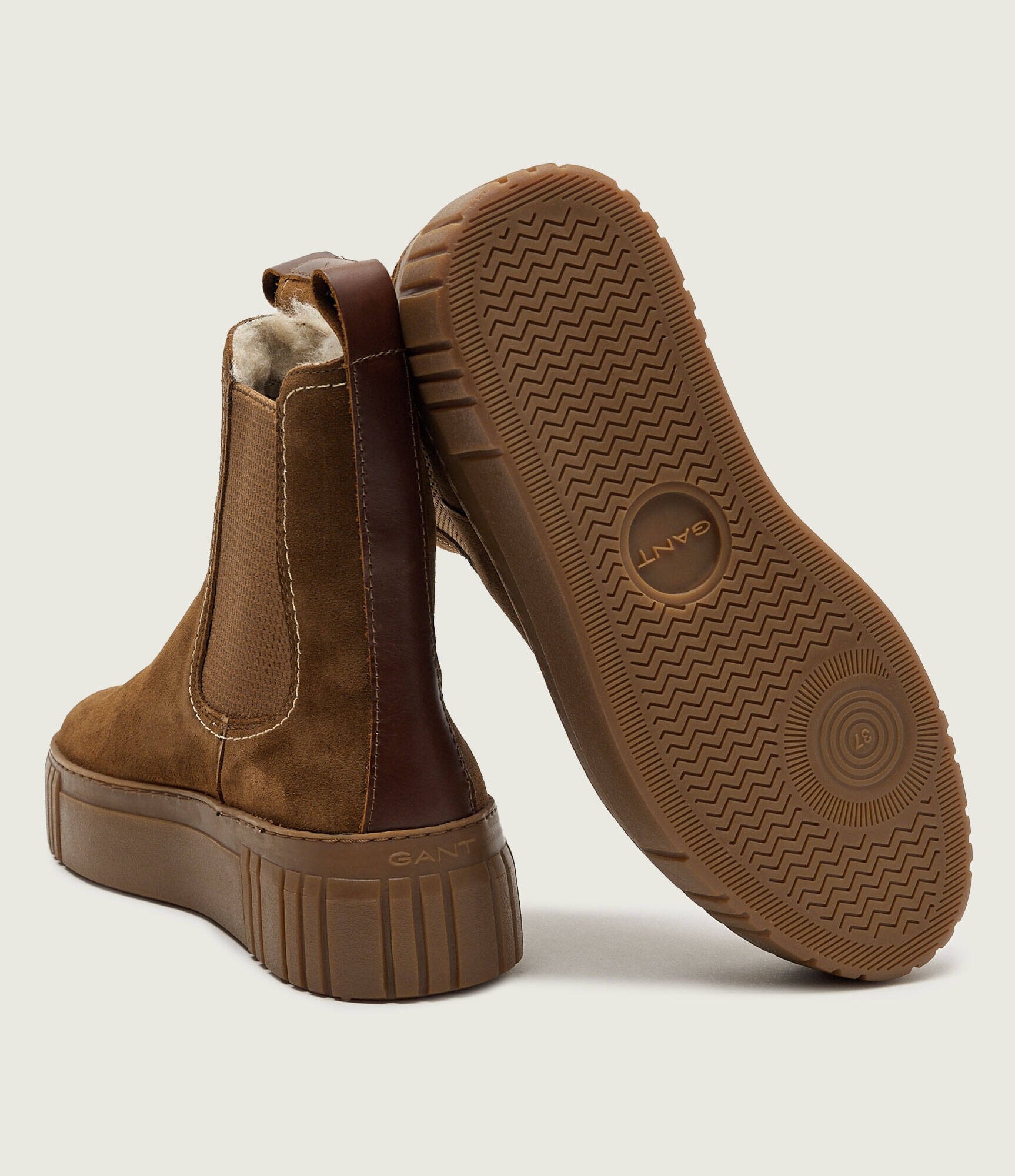 Gant Ghete chelsea Snowmont | piele întoarsă