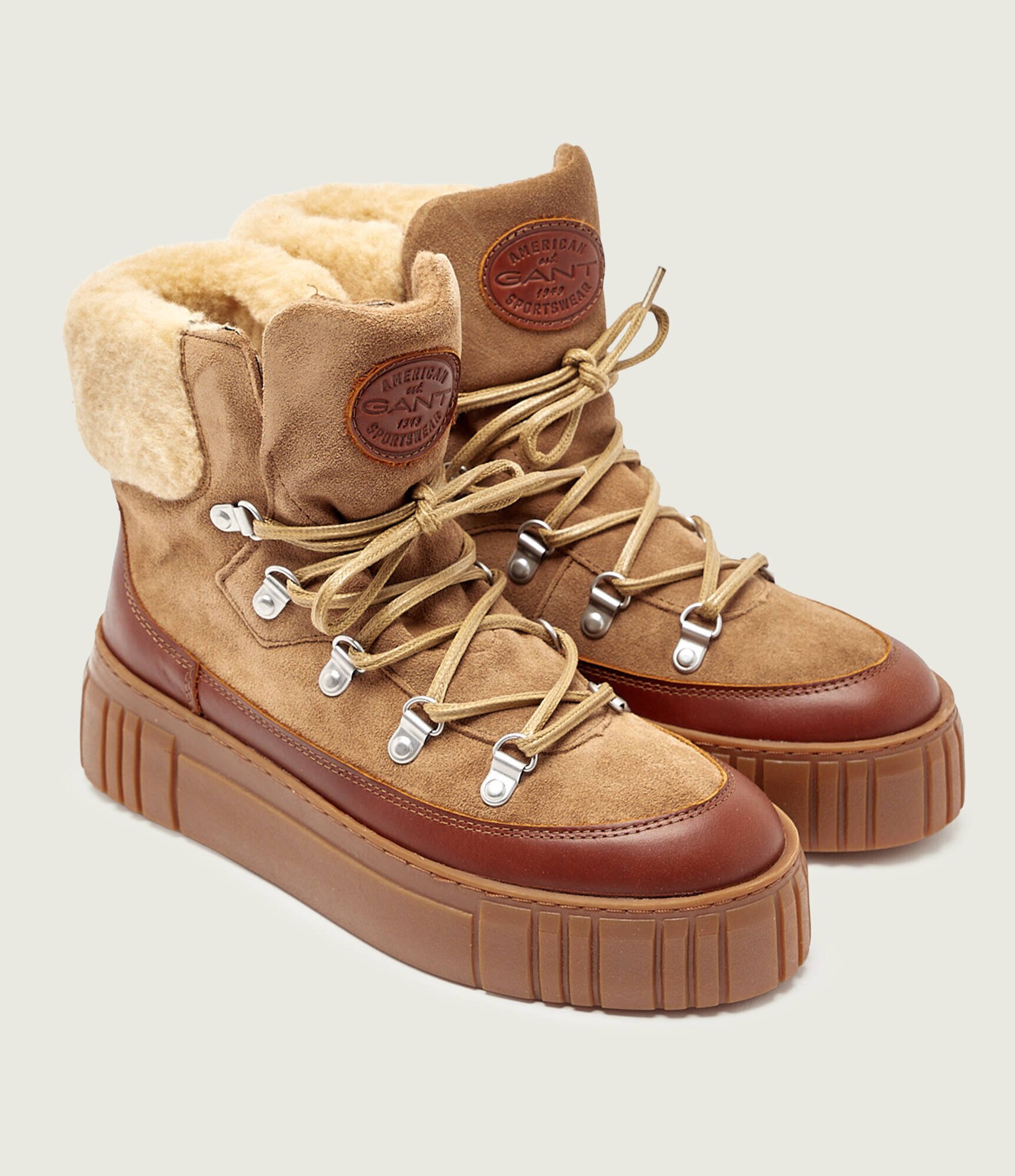 Gant Insulete Snowmont | shearling | piele întoarsă