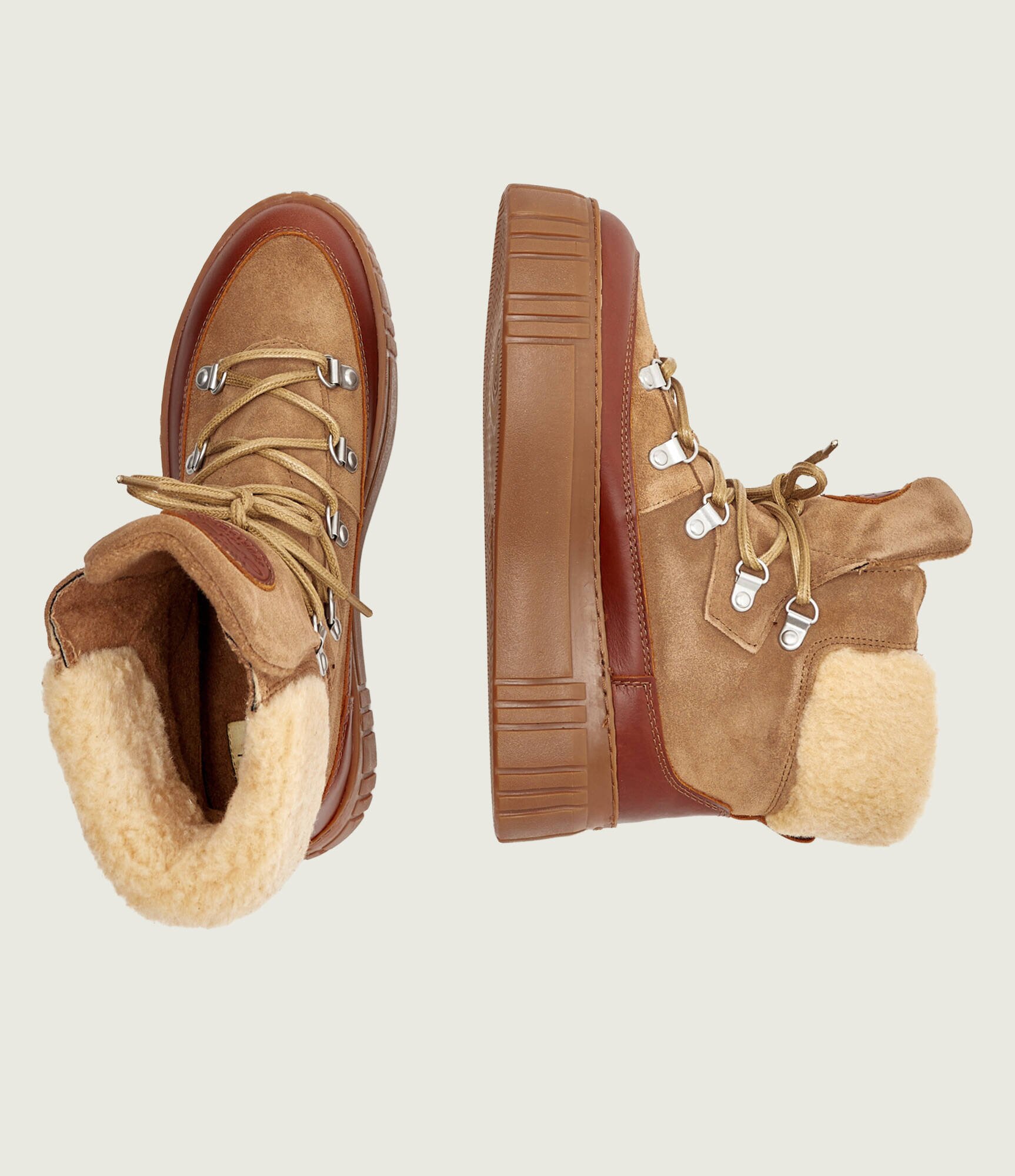 Gant Insulete Snowmont | shearling | piele întoarsă