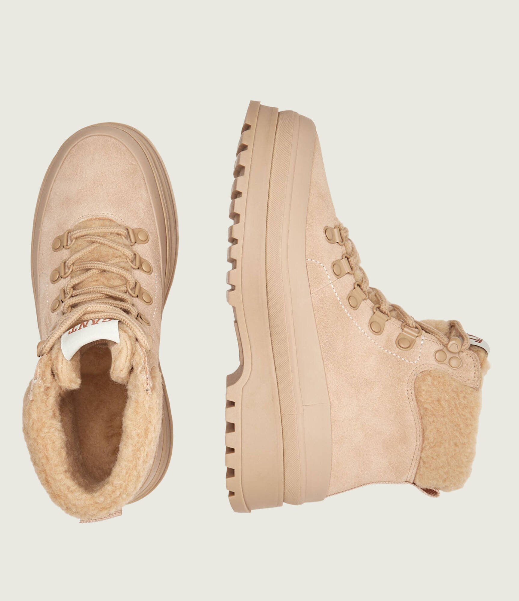 Gant Insulete Wintly | shearling | piele întoarsă