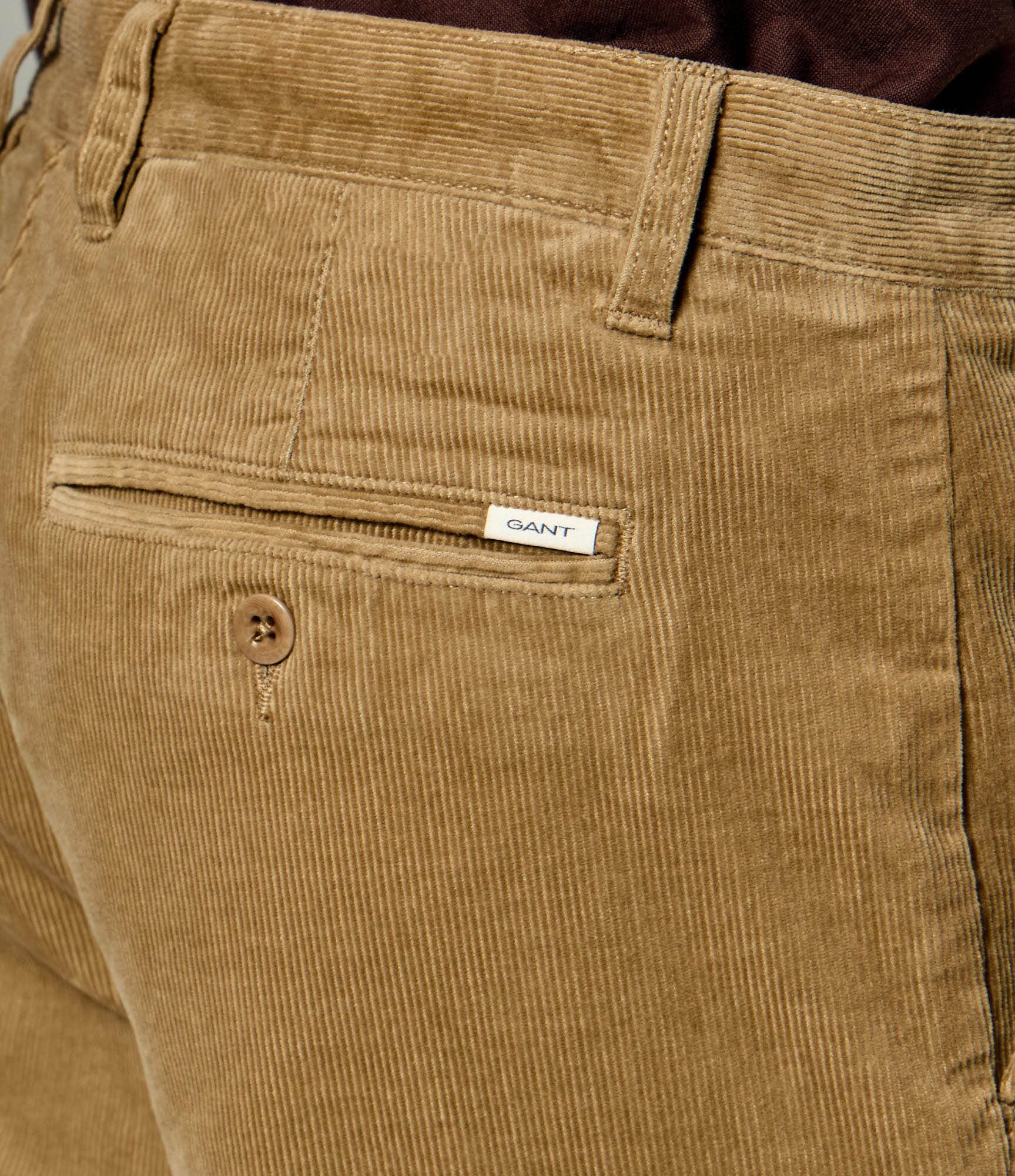 Gant Pantaloni chino | regular fit | catifea reiată