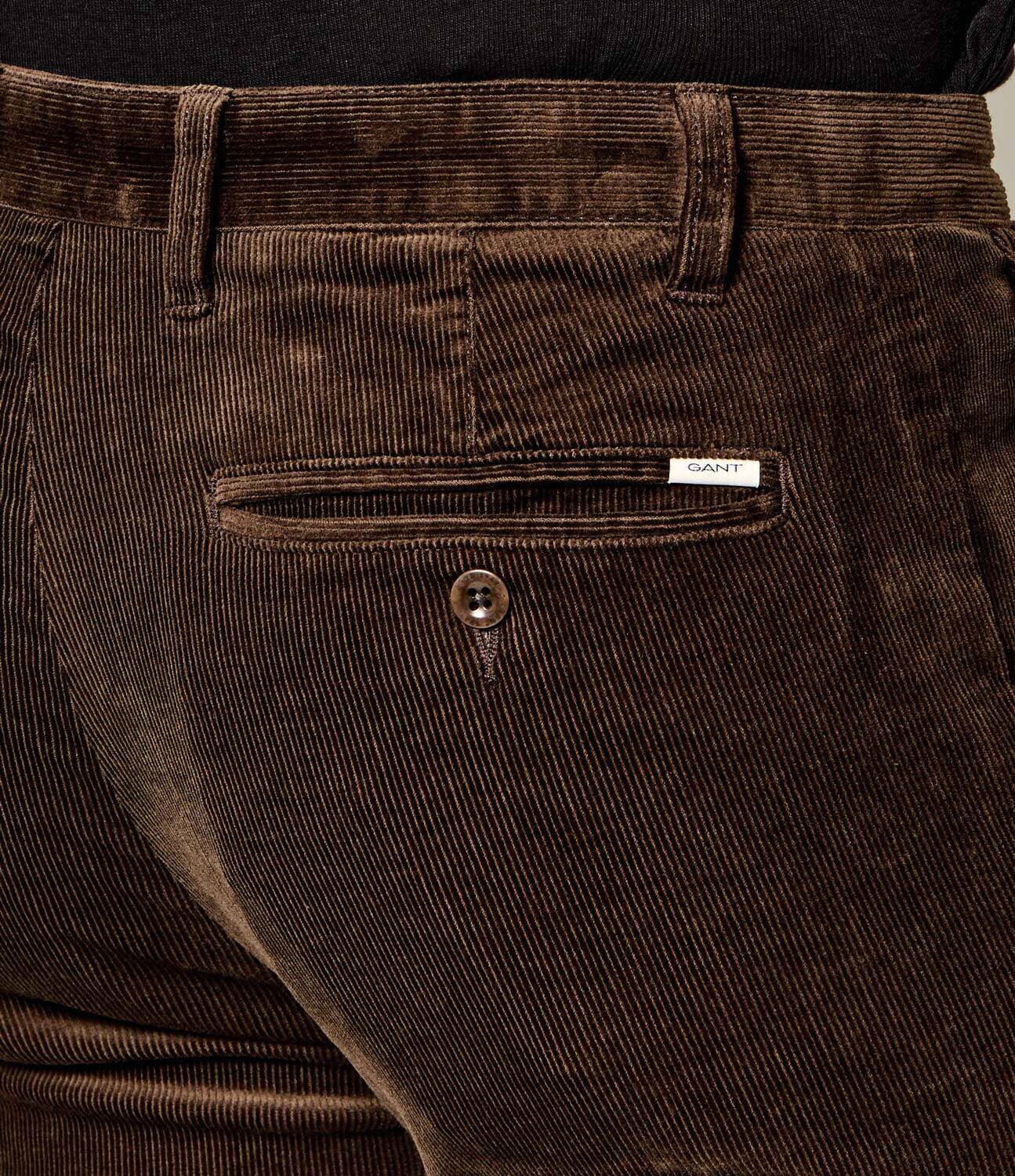 Gant Pantaloni chino | Slim Fit | catifea reiată