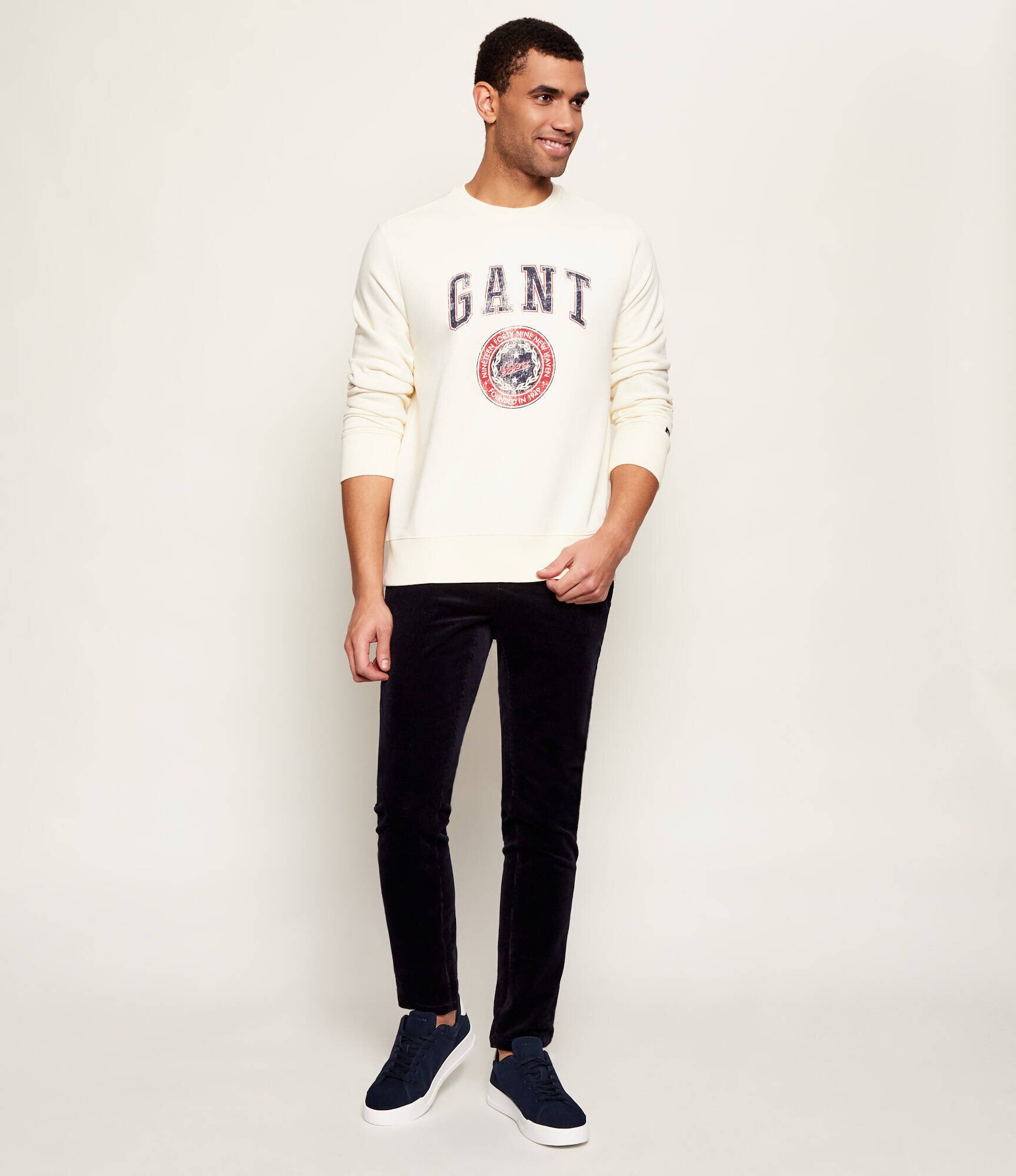 Gant Pantaloni chino | Slim Fit | catifea reiată