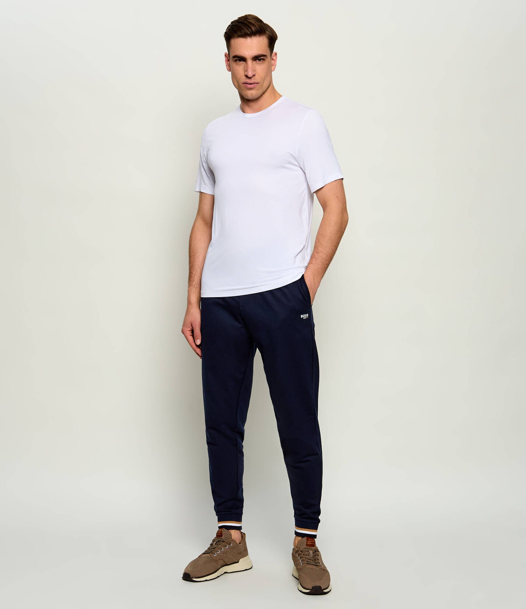 Gant Sneakers Beeker cu adaos de piele
