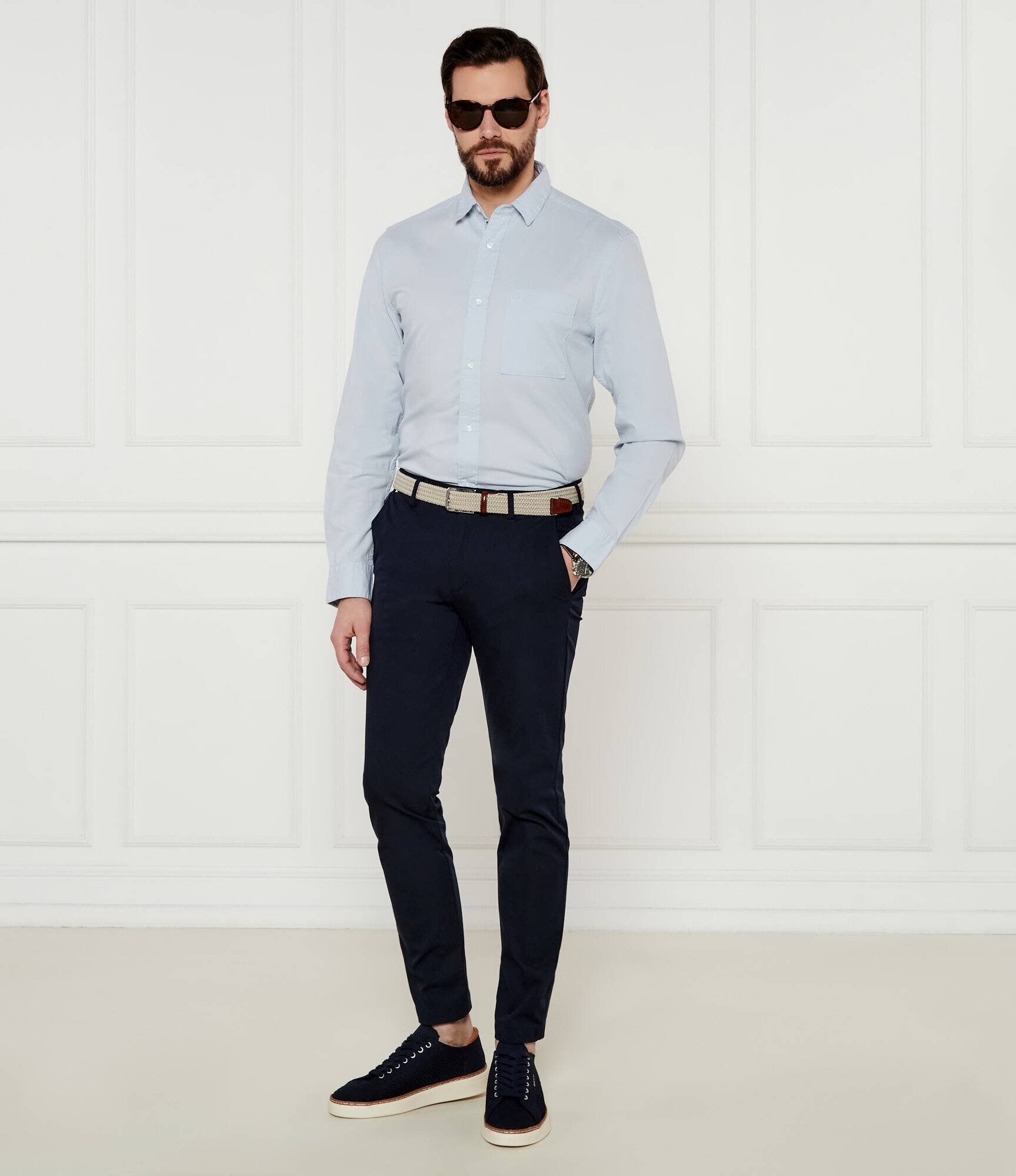 Gant Sneakers San Prep cu adaos de piele