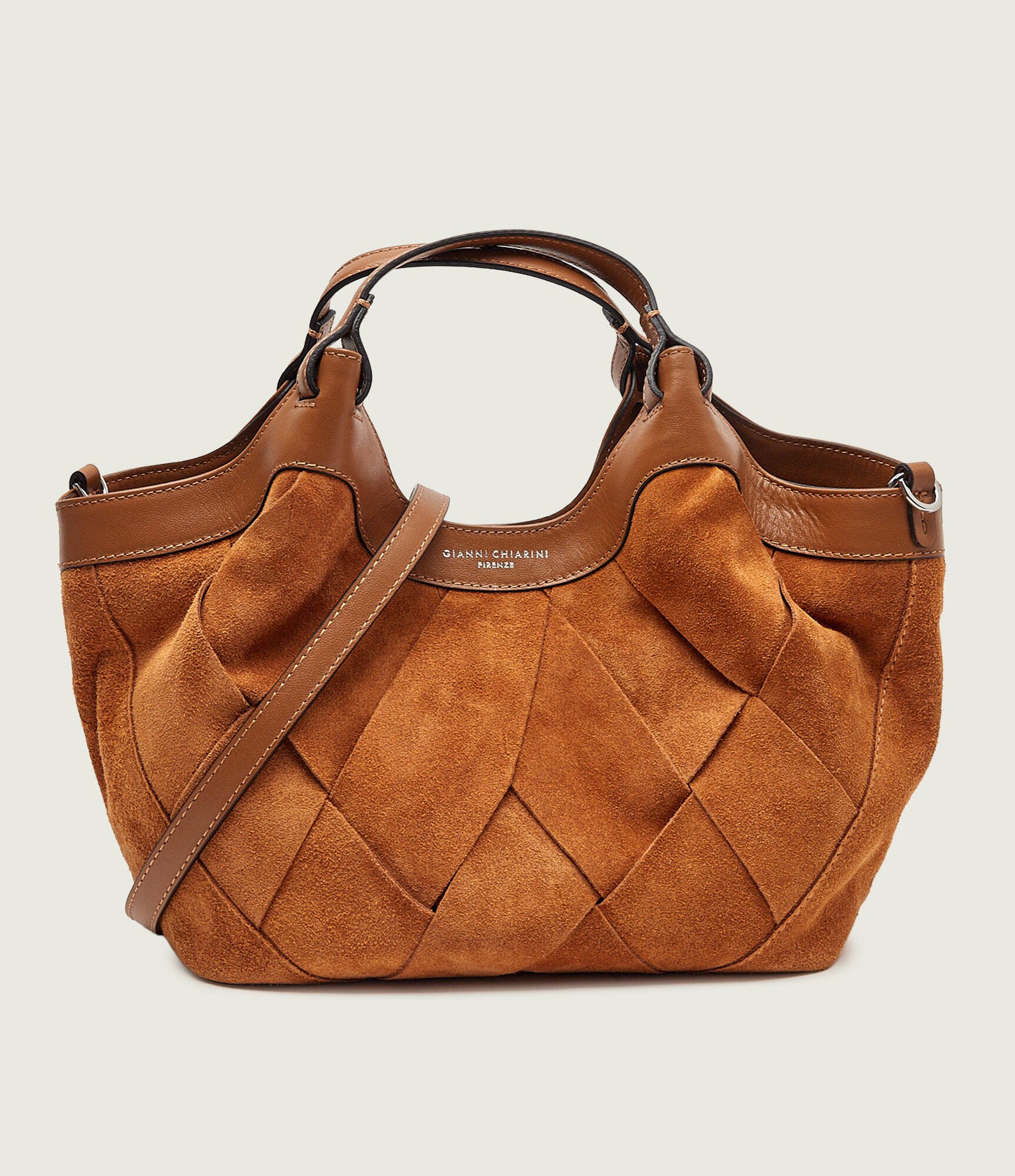 GIANNI CHIARINI Cufăr + borsetă DUA | piele întoarsă