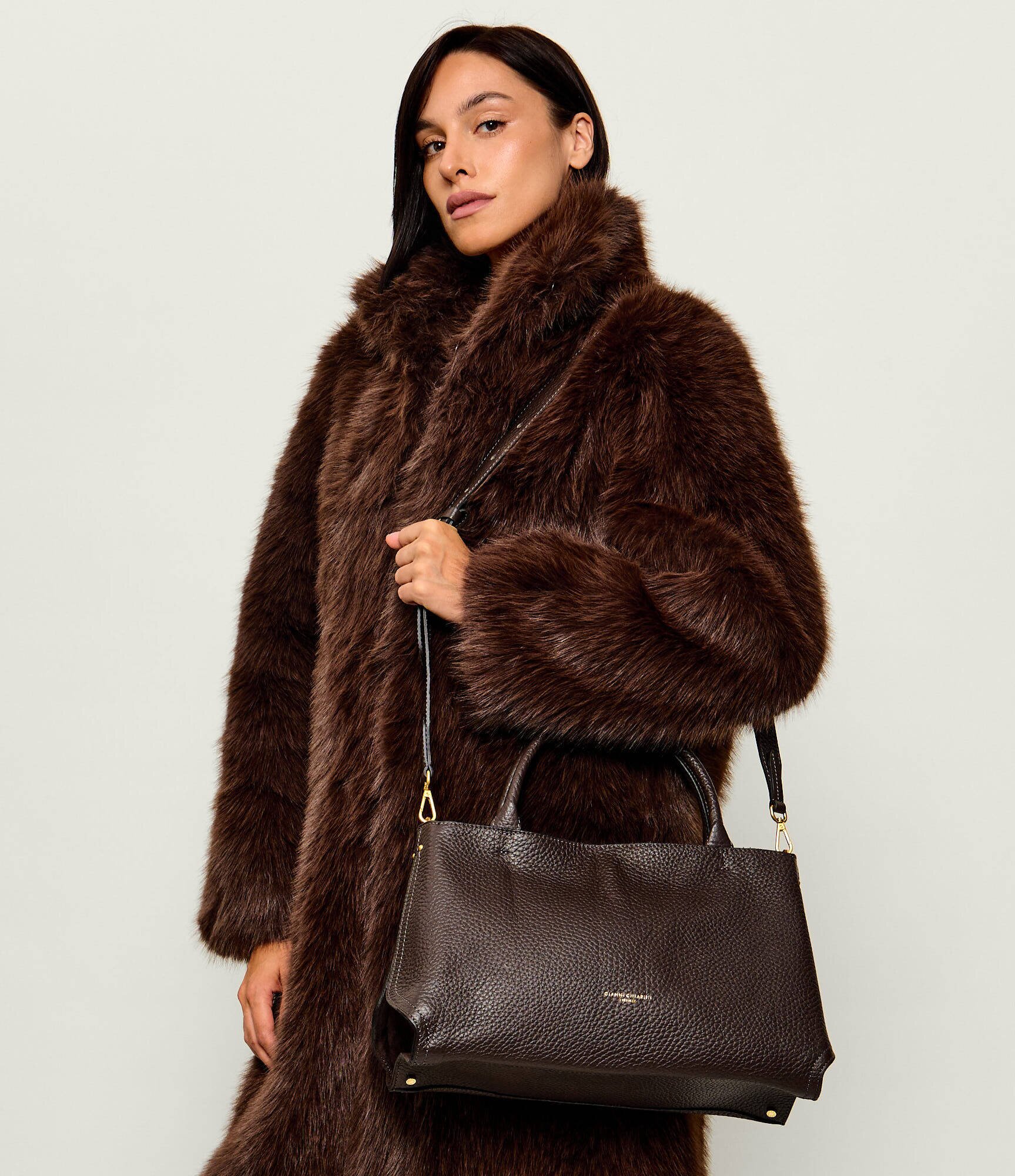 GIANNI CHIARINI De piele geantă shopper Amal