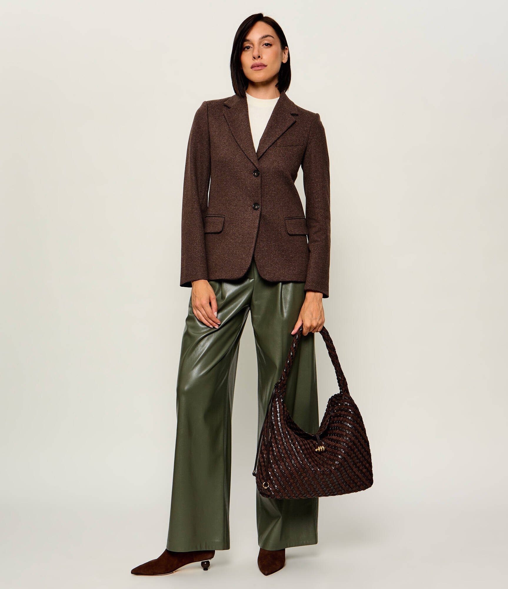 GIANNI CHIARINI De piele geantă shopper Aurelie | piele întoarsă