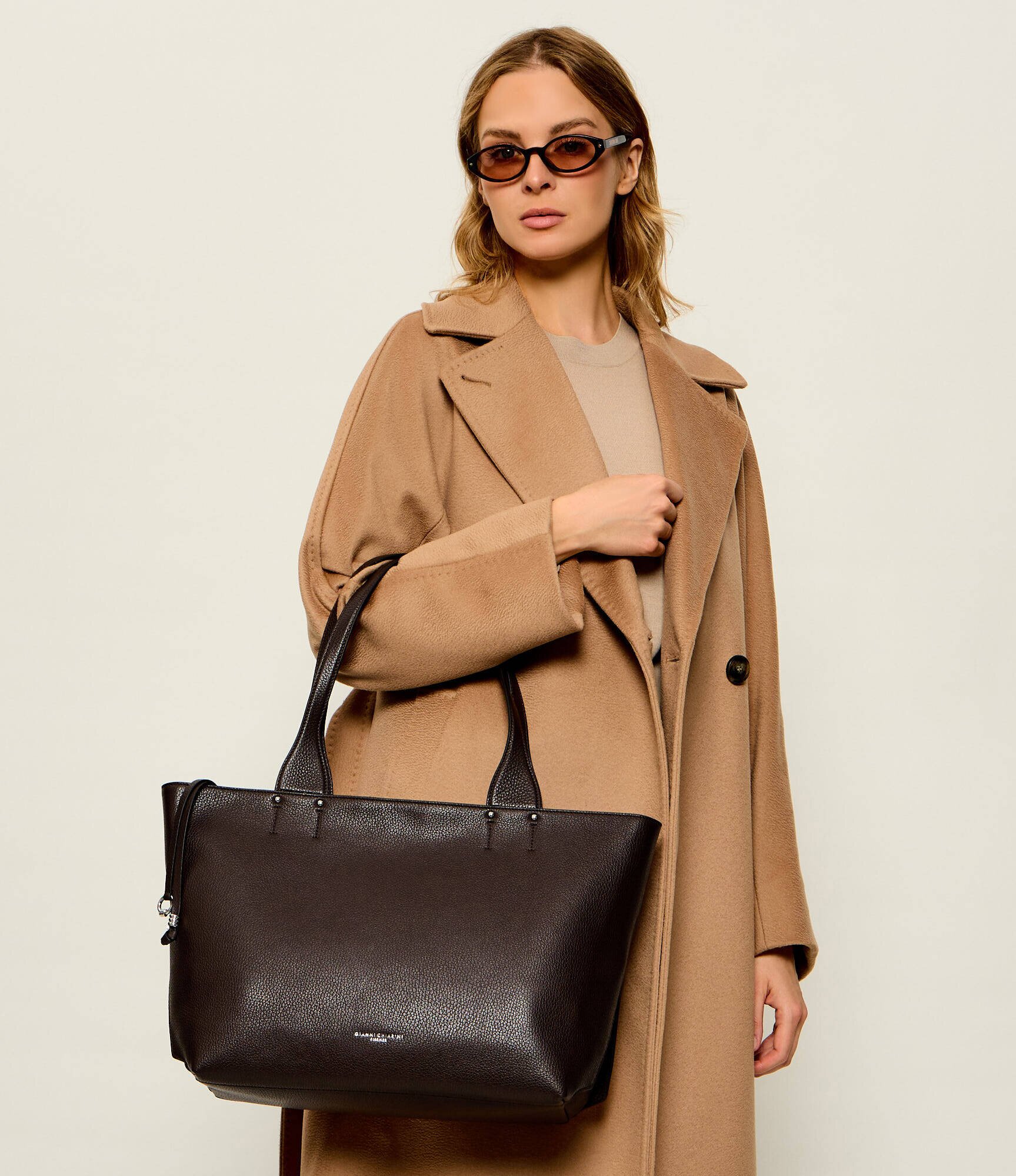 GIANNI CHIARINI De piele geantă shopper Barbara