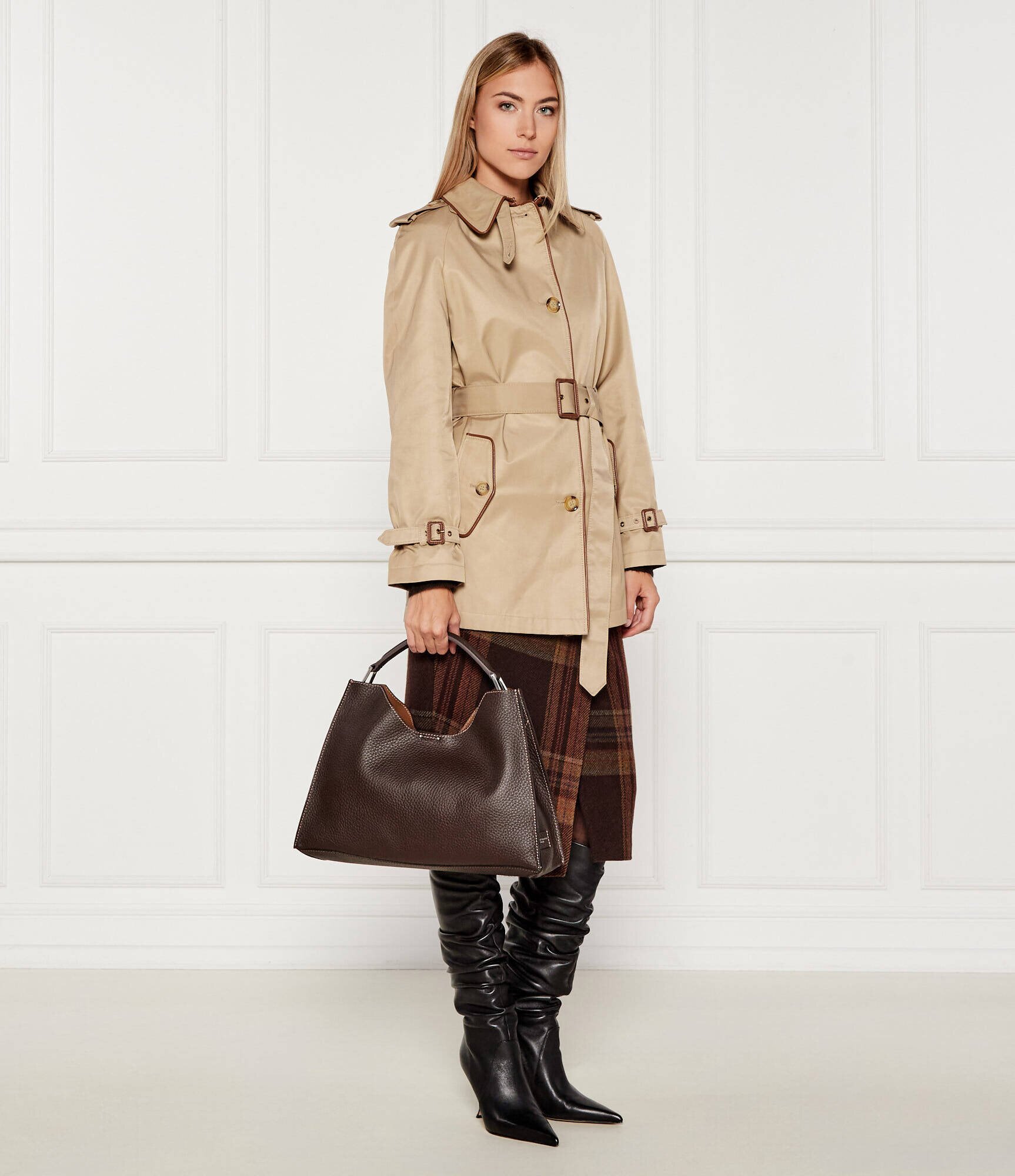 GIANNI CHIARINI De piele geantă shopper + borsetă Aurora