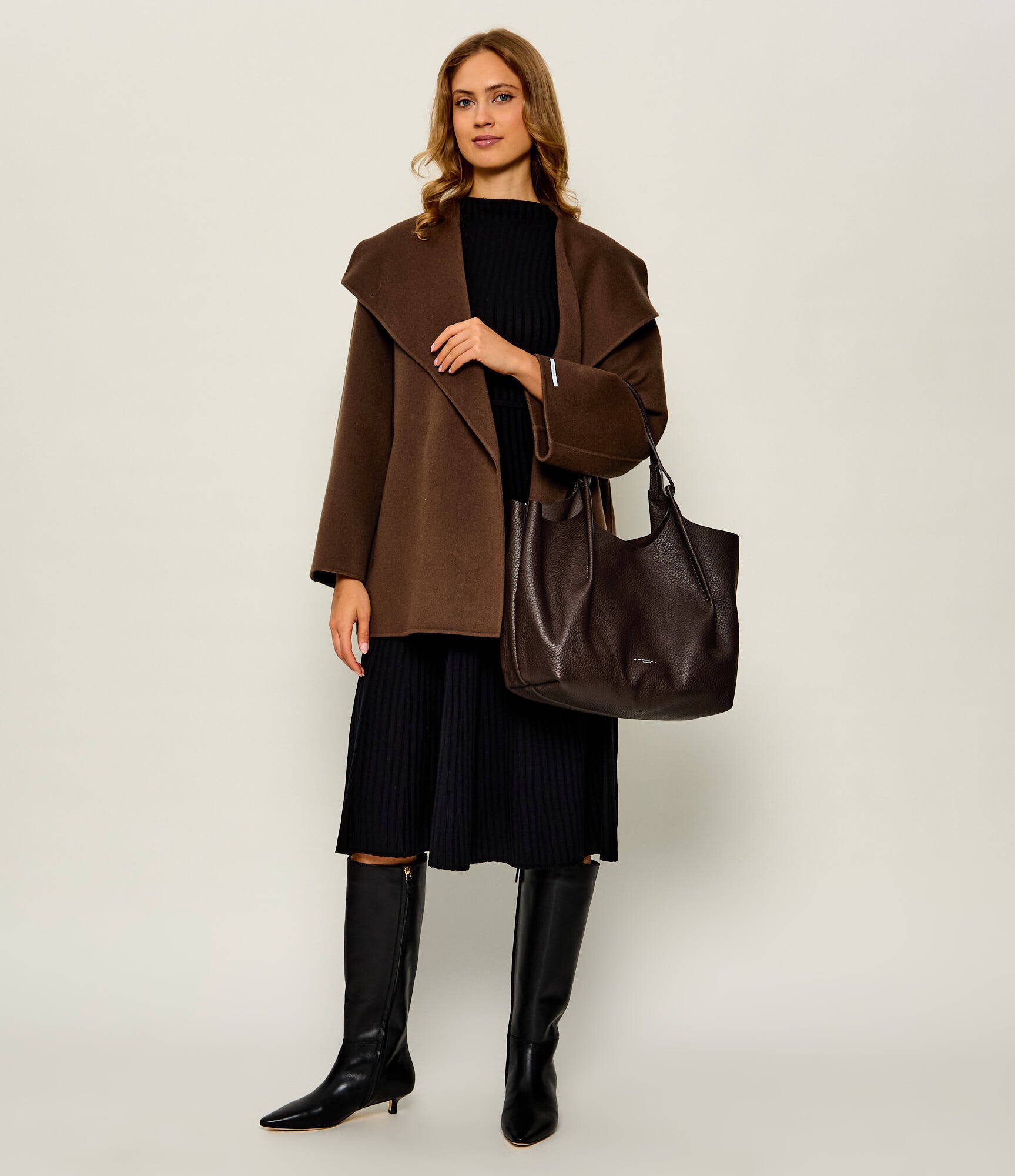 GIANNI CHIARINI De piele geantă shopper + borsetă Dua