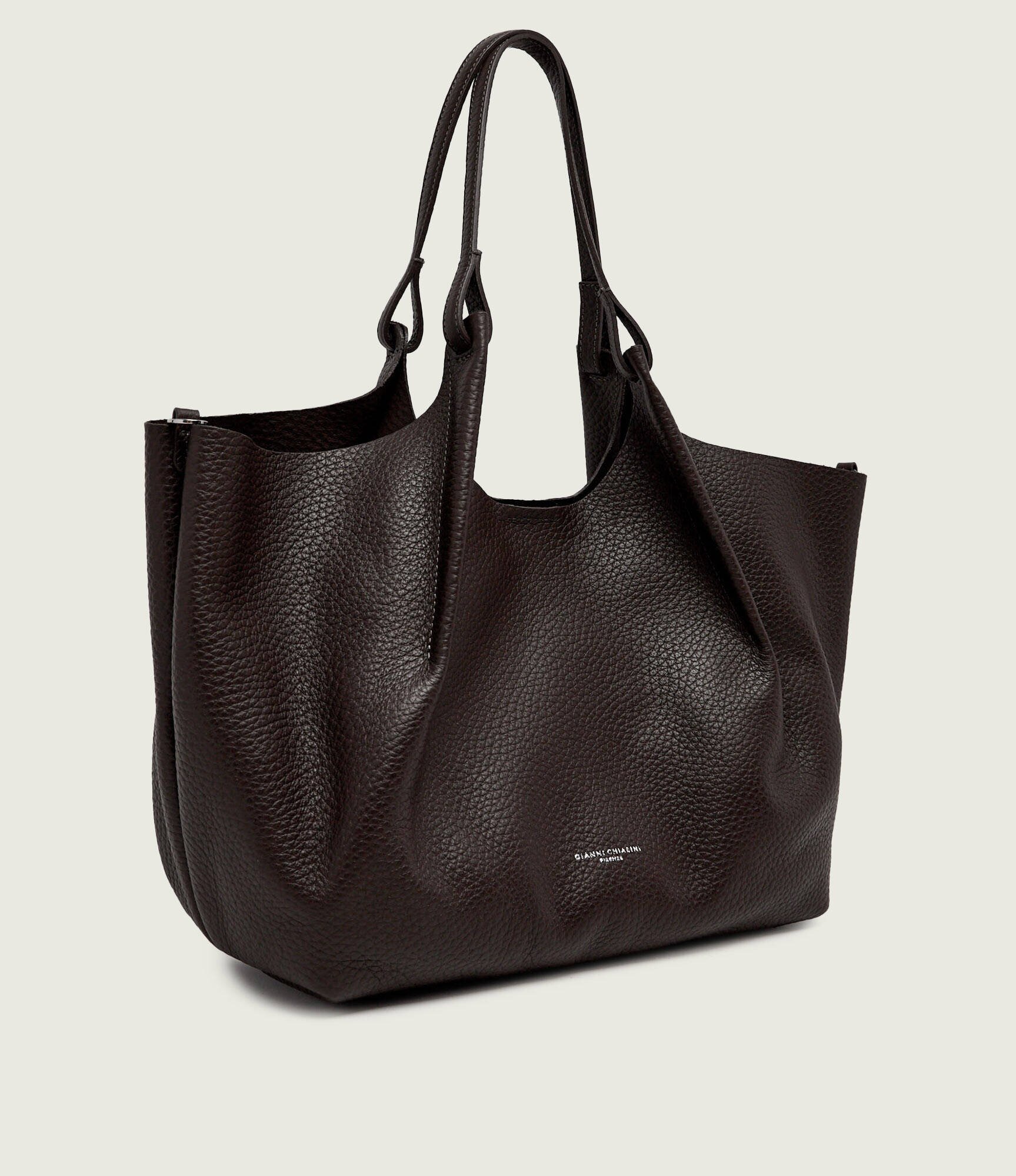 GIANNI CHIARINI De piele geantă shopper + borsetă Dua