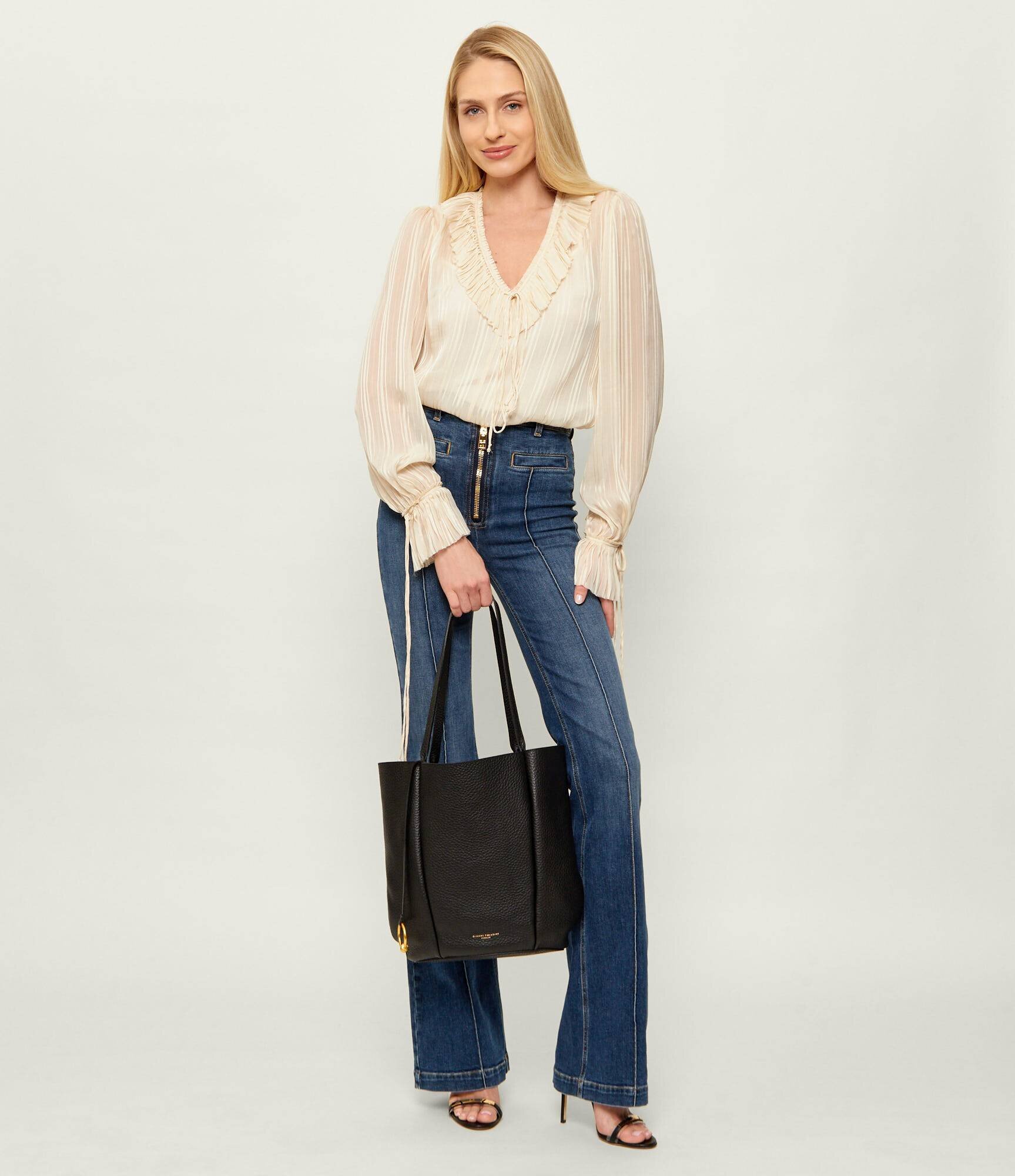 GIANNI CHIARINI De piele geantă shopper + borsetă LILY