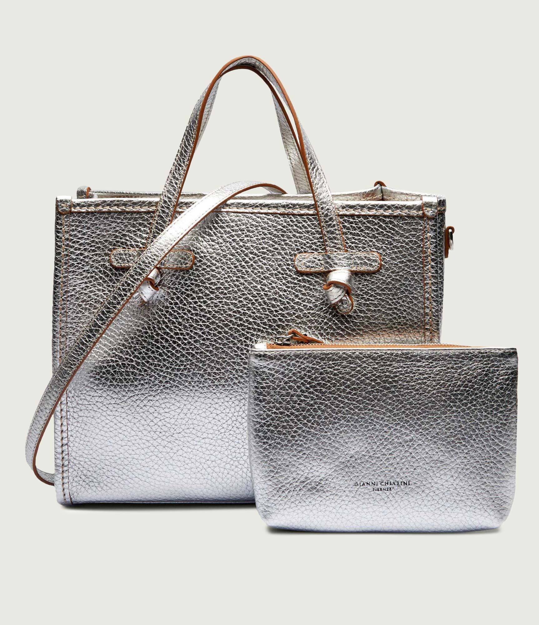 GIANNI CHIARINI De piele geantă shopper + borsetă MARCELLA