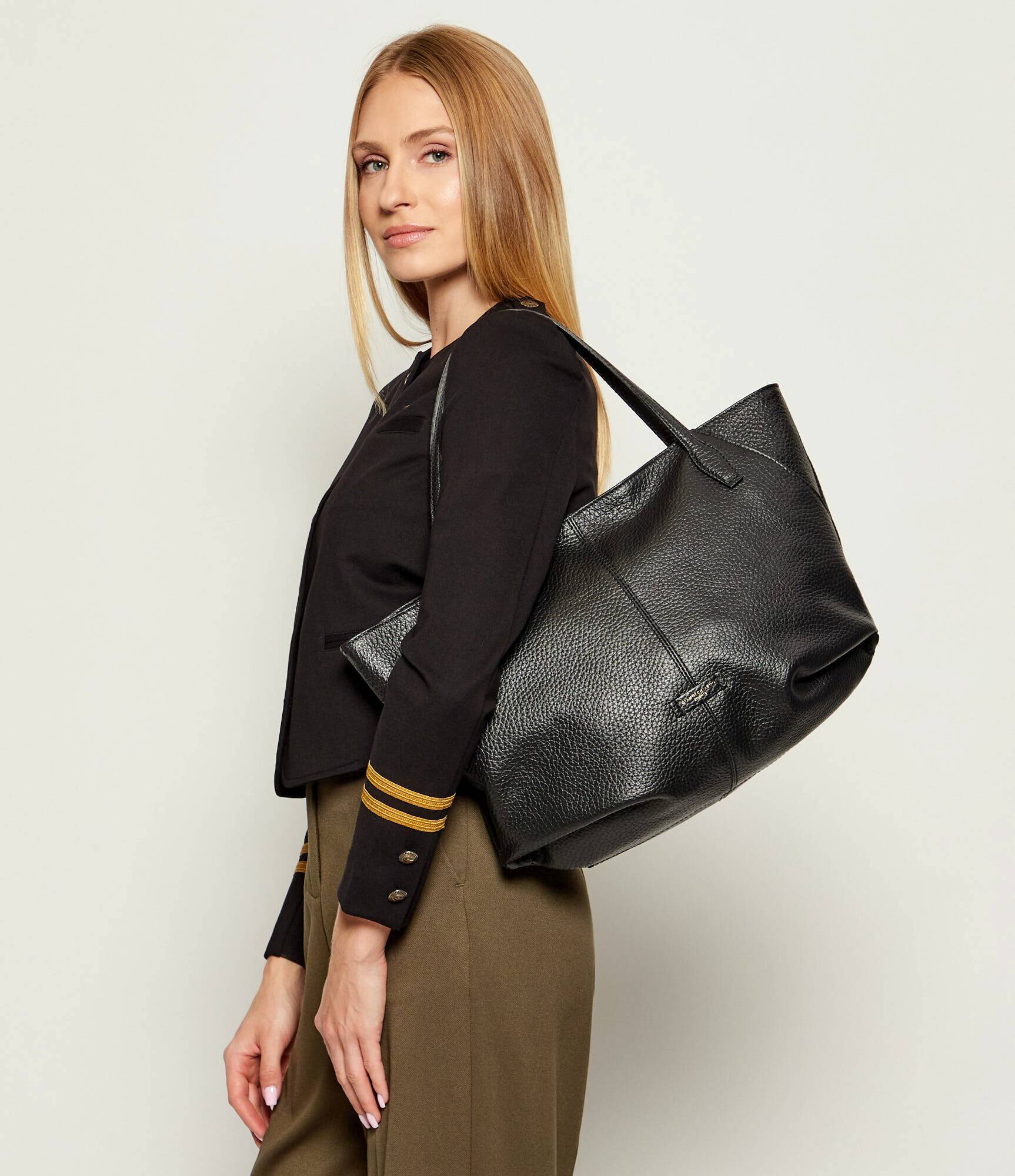 GIANNI CHIARINI De piele geantă shopper Natasha