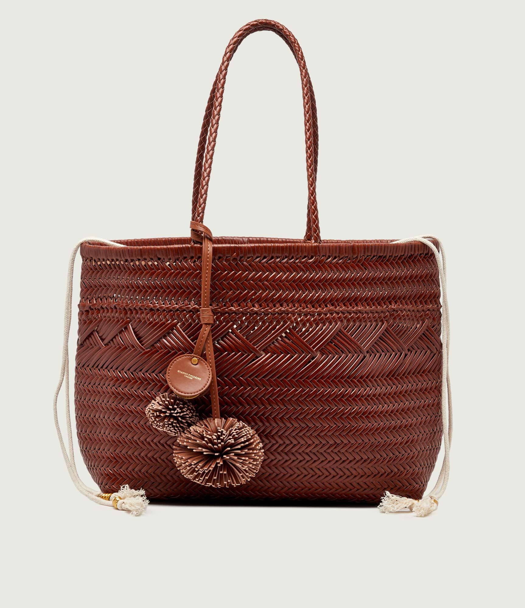 GIANNI CHIARINI De piele geantă shopper Paloma