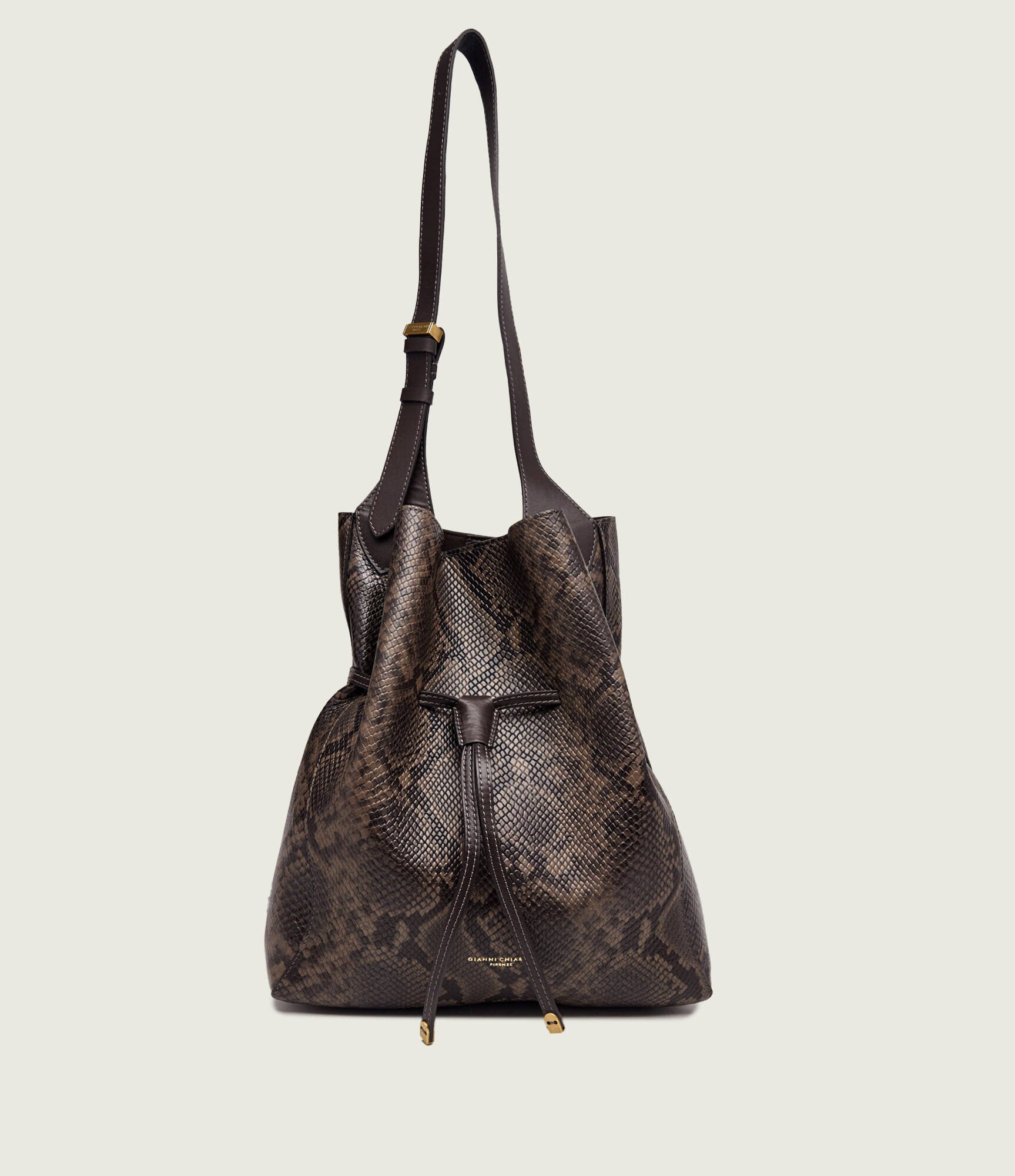 GIANNI CHIARINI De piele geantă tip sac + borsetă Sienna