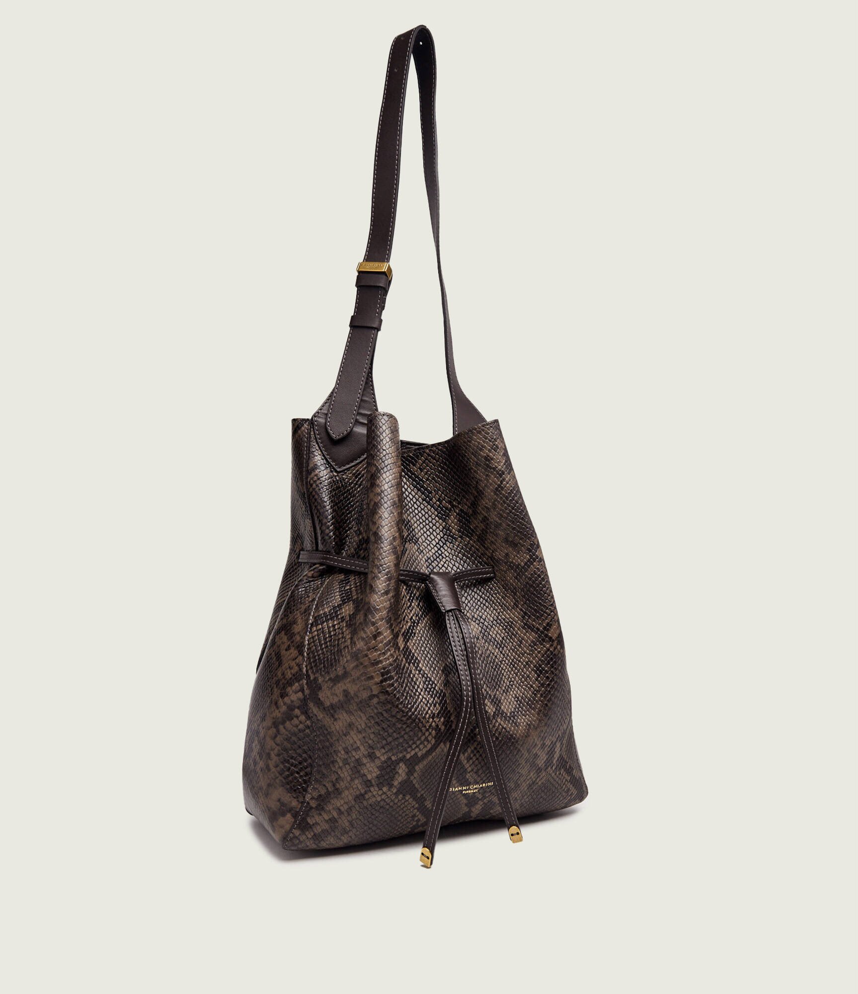 GIANNI CHIARINI De piele geantă tip sac + borsetă Sienna