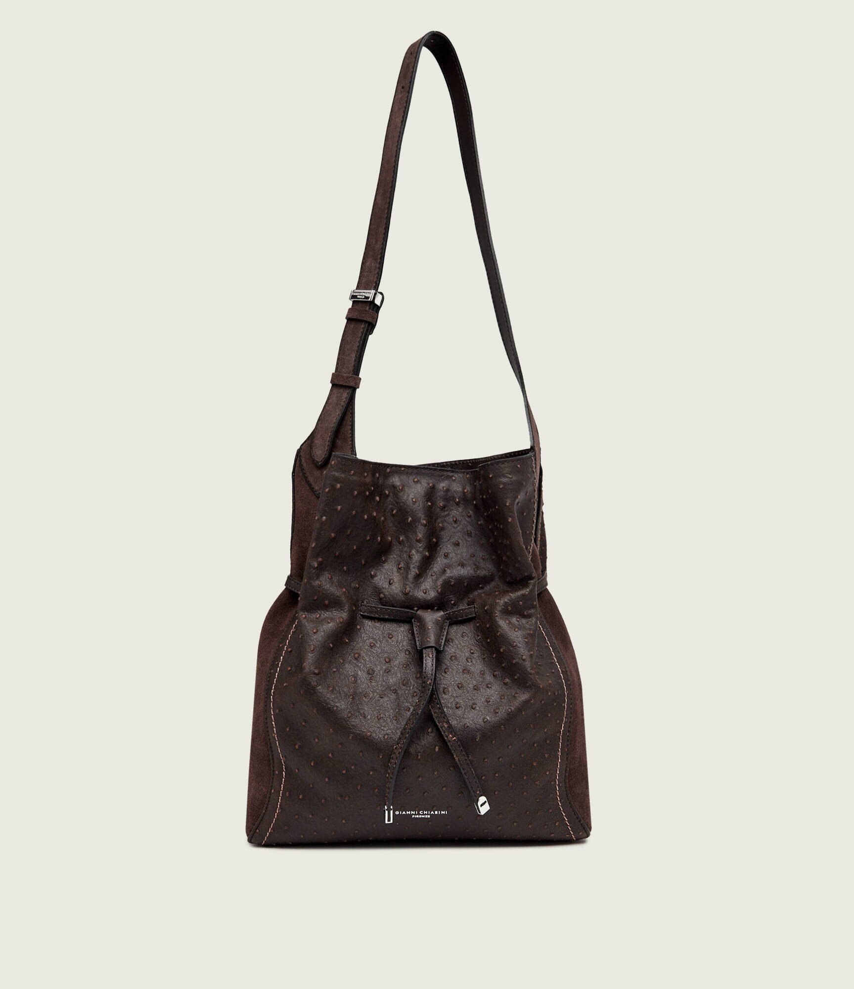 GIANNI CHIARINI De piele geantă tip sac + borsetă Sienna
