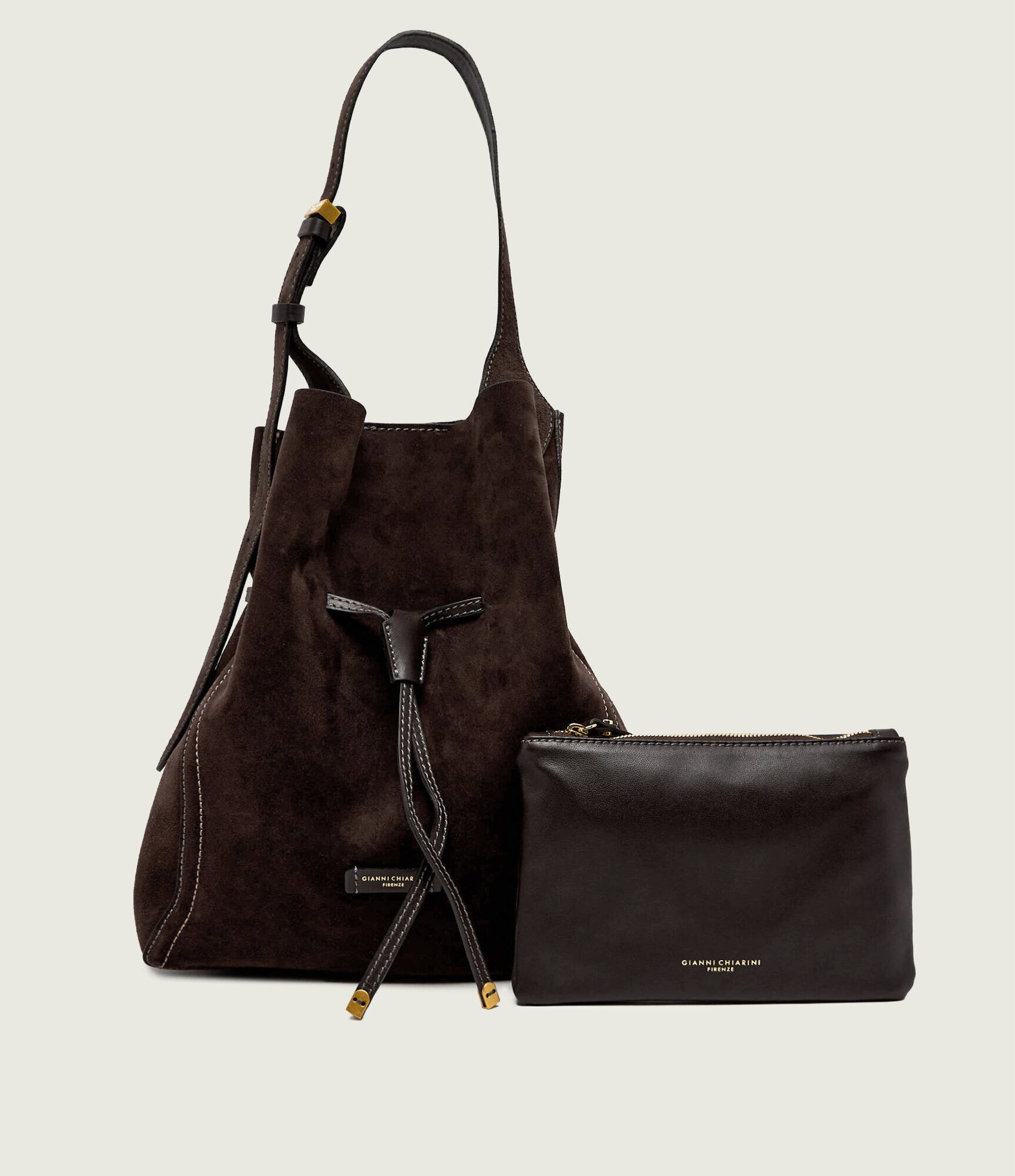 GIANNI CHIARINI Geantă pe umăr Sienna | piele întoarsă
