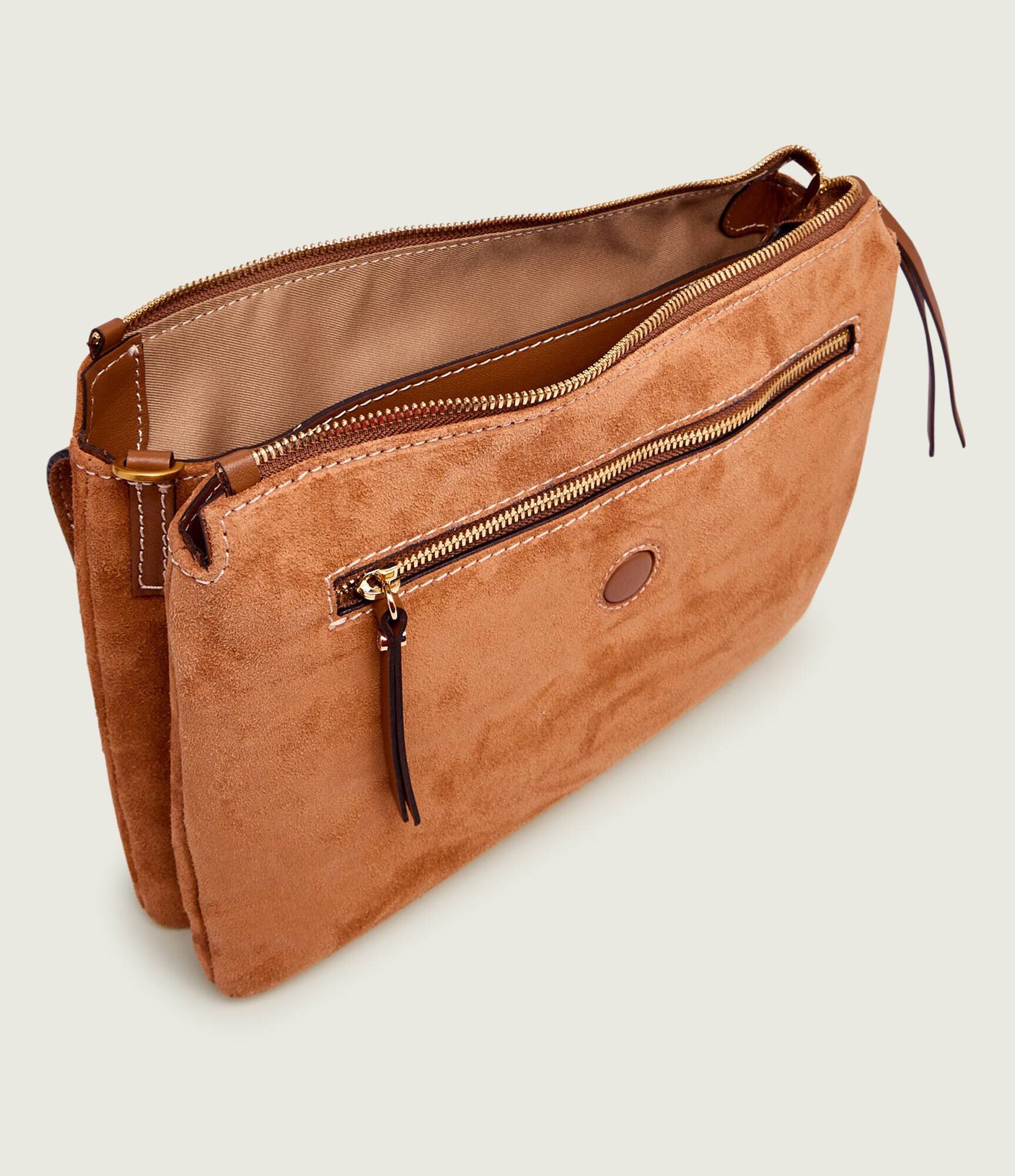 GIANNI CHIARINI Geantă pe umăr THREE | piele întoarsă