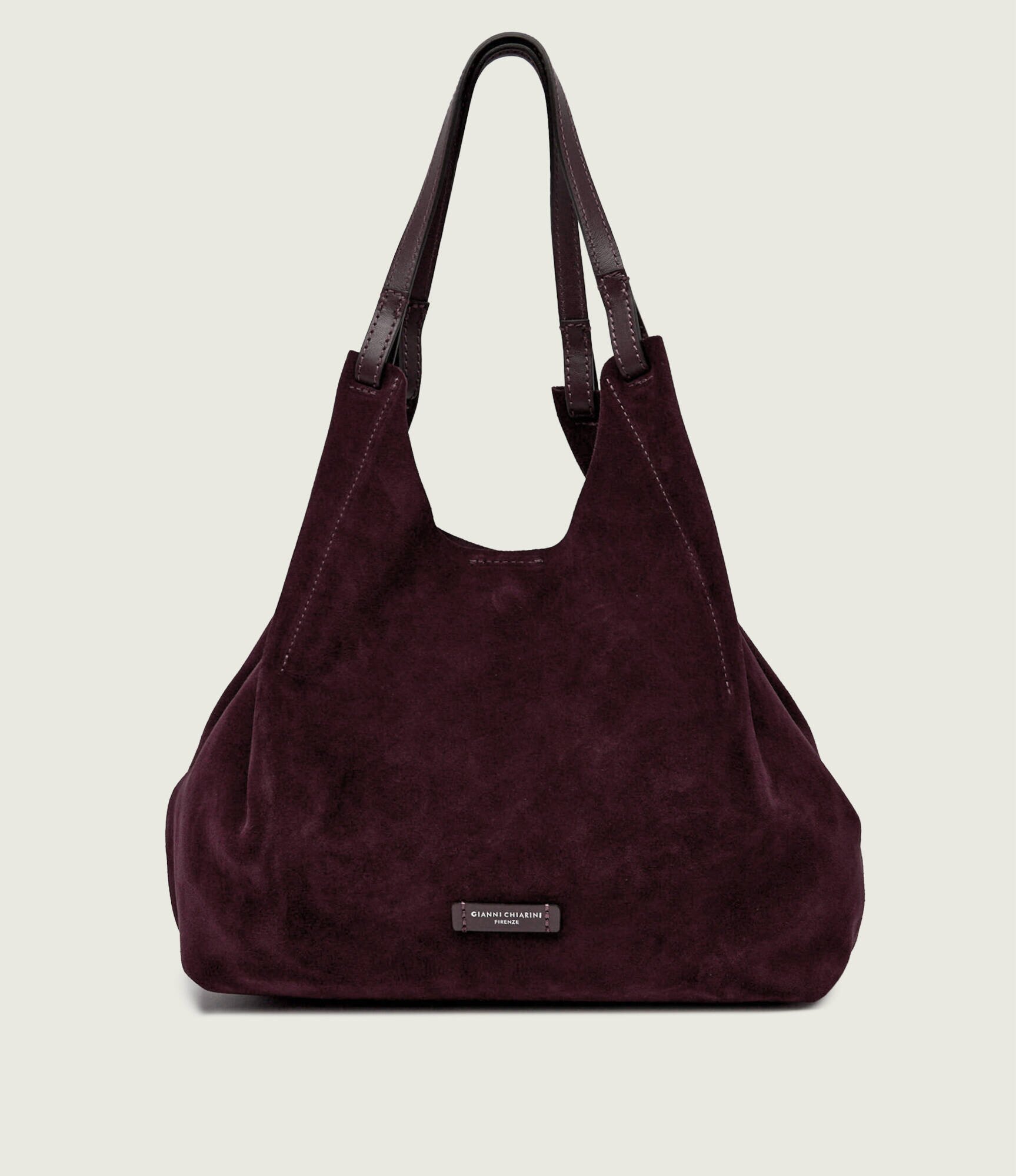 GIANNI CHIARINI Geantă shopper + borsetă Dua | piele întoarsă