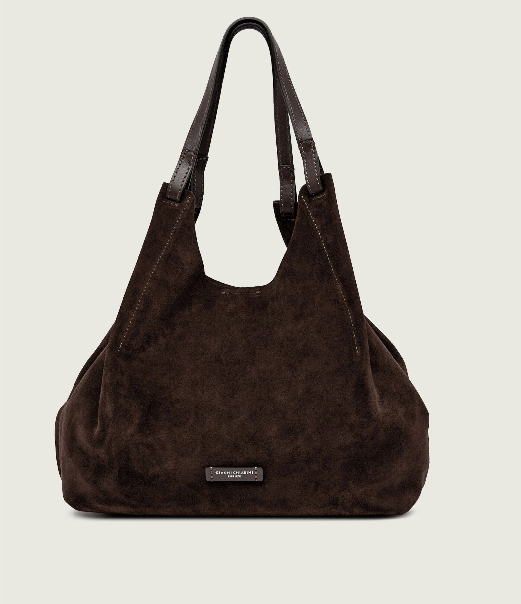 GIANNI CHIARINI Geantă shopper + borsetă Dua | piele întoarsă