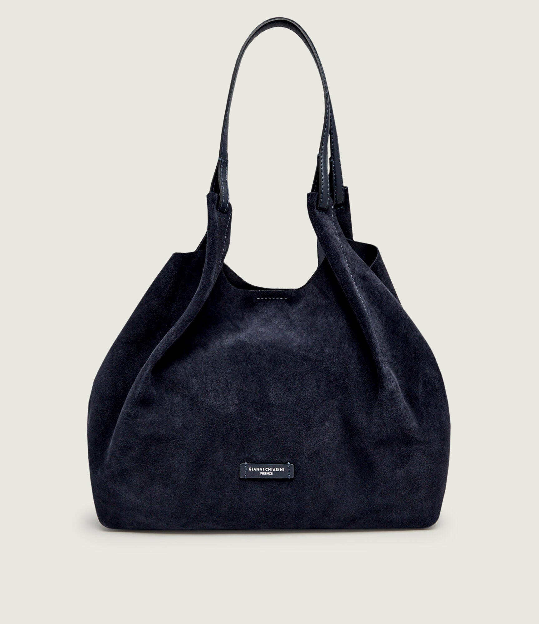 GIANNI CHIARINI Geantă shopper + borsetă Dua | piele întoarsă