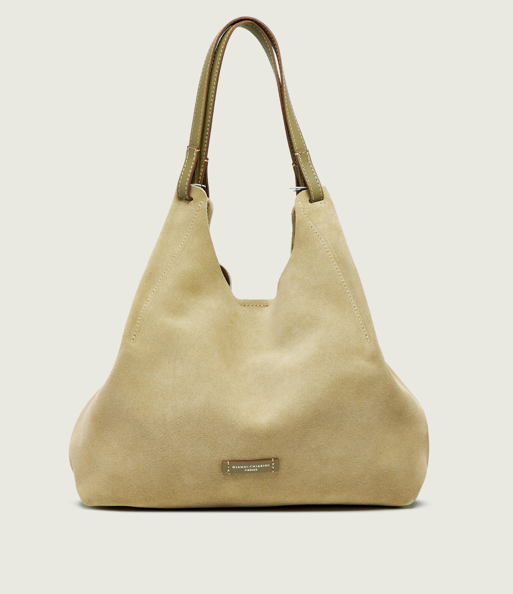 GIANNI CHIARINI Geantă shopper + borsetă Dua | piele întoarsă
